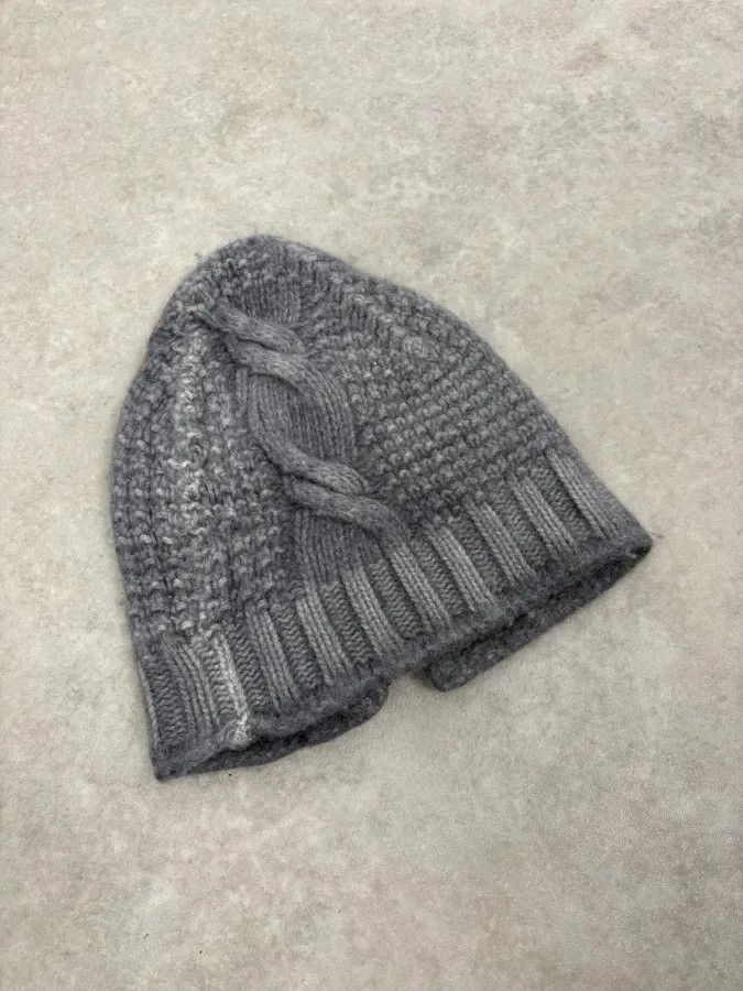 Diesel Diesel Grey Wool Attached Beanie Size ONE SIZE - 4 Thumbnail