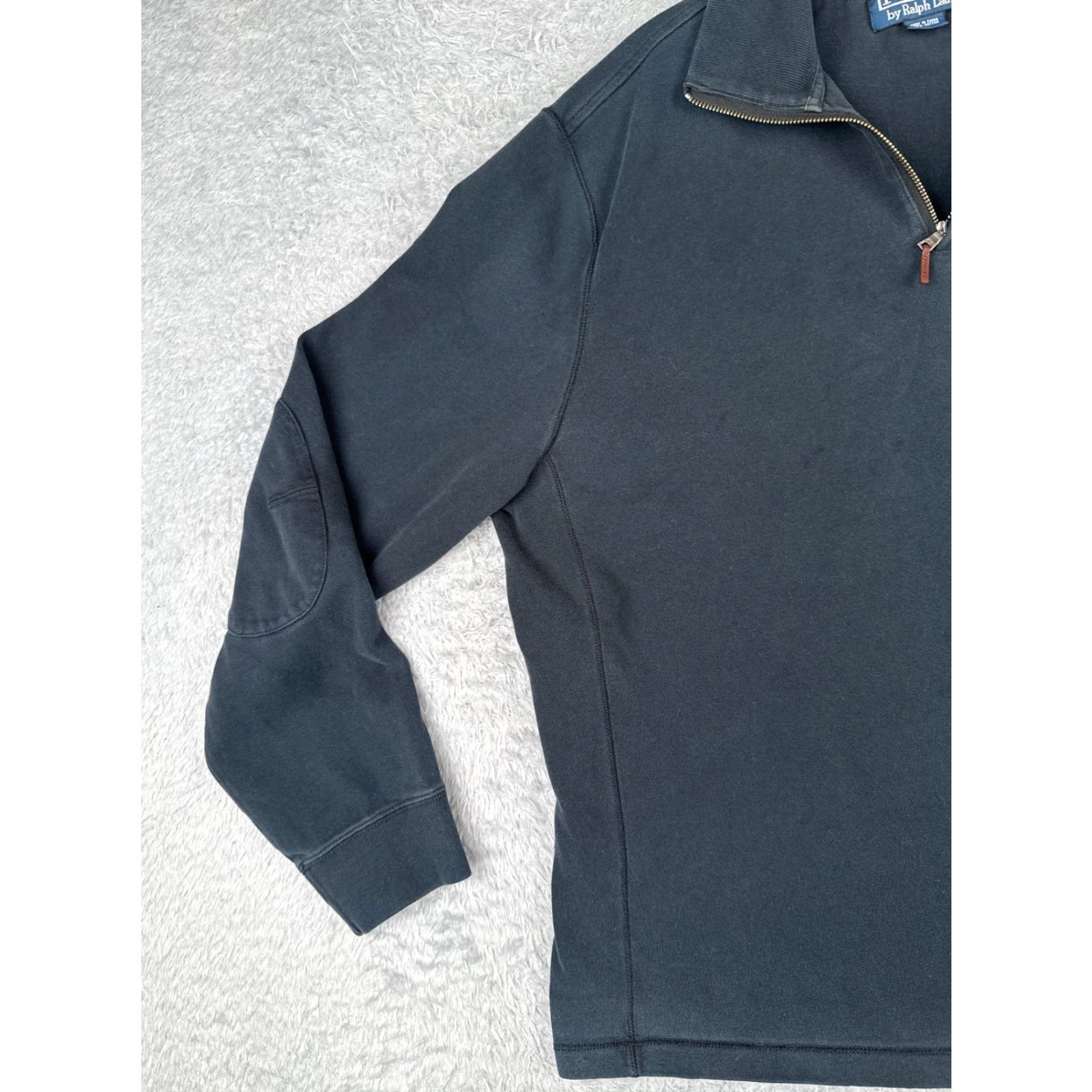 Ralph Lauren VINTAGE Polo Ralph Lauren Sweatshirt Pullover 1/4 Zip Mock Neck Blue XL Men Casual Golf Sports American Size US XL / EU 56 / 4 - 3 Thumbnail