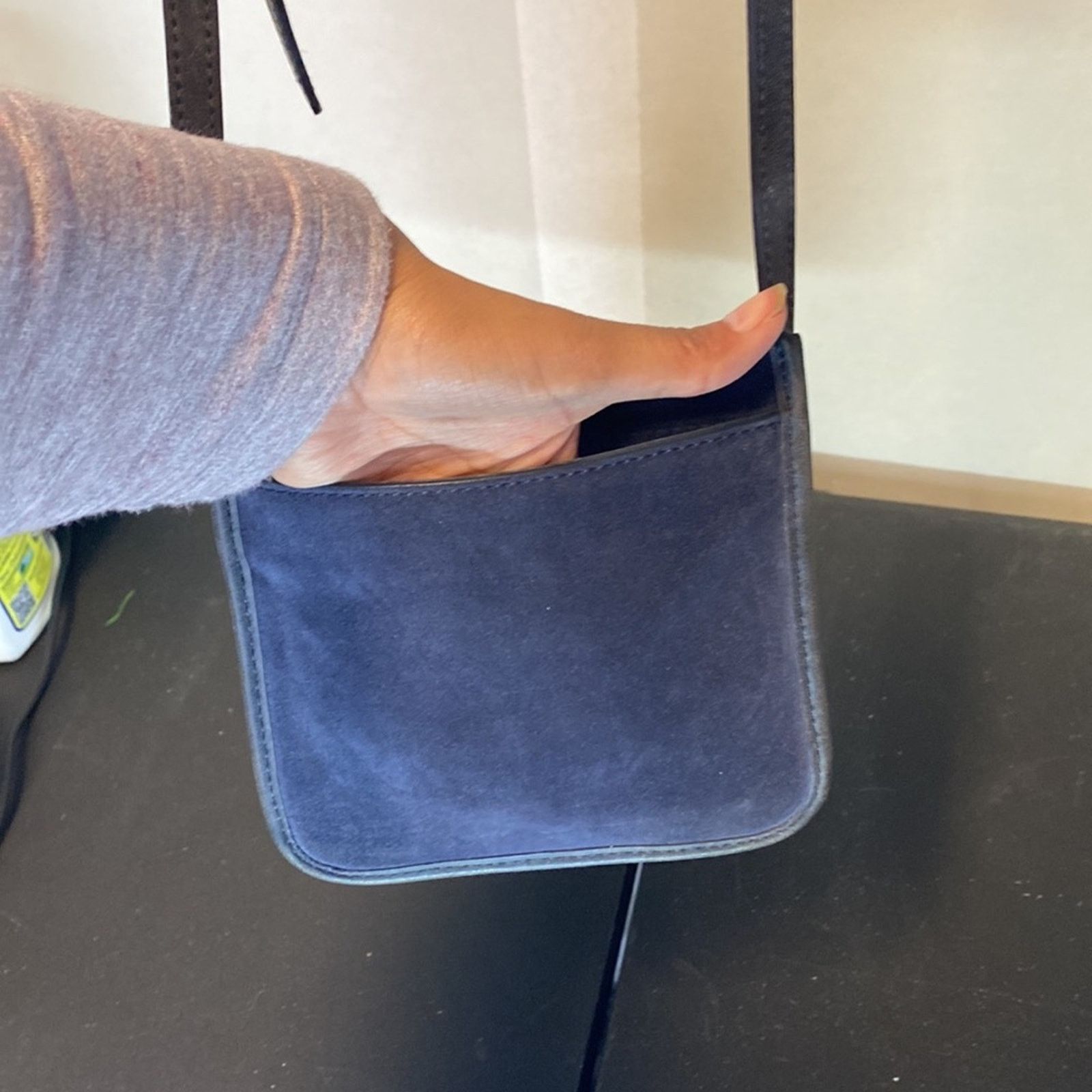 Lucky Brand Lucky Brand rose suede distressed leather crossbody bag Size ONE SIZE - 14 Thumbnail