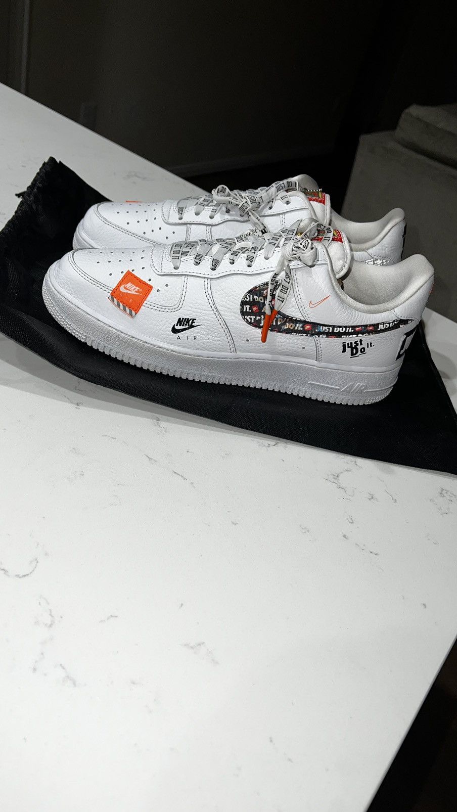 Nike Nike Air Force 1 ‘07 PRM JUST DO IT Size US 11 / EU 44 - 3 Thumbnail