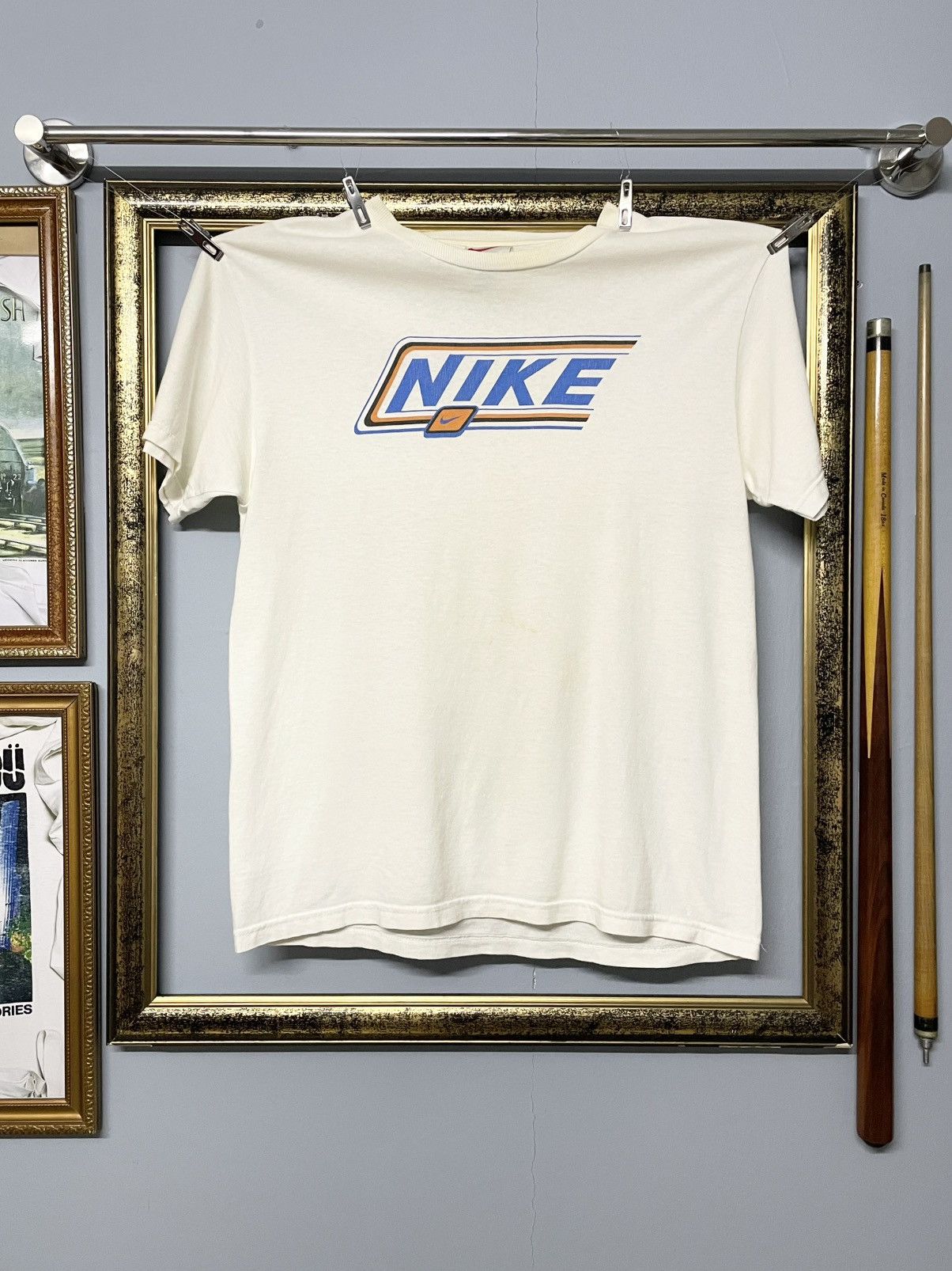 Nike Vintage 90s Designer Nike Retro Swoosh Logo Graphic Tshirt Size US M / EU 48-50 / 2 - 1 Thumbnail