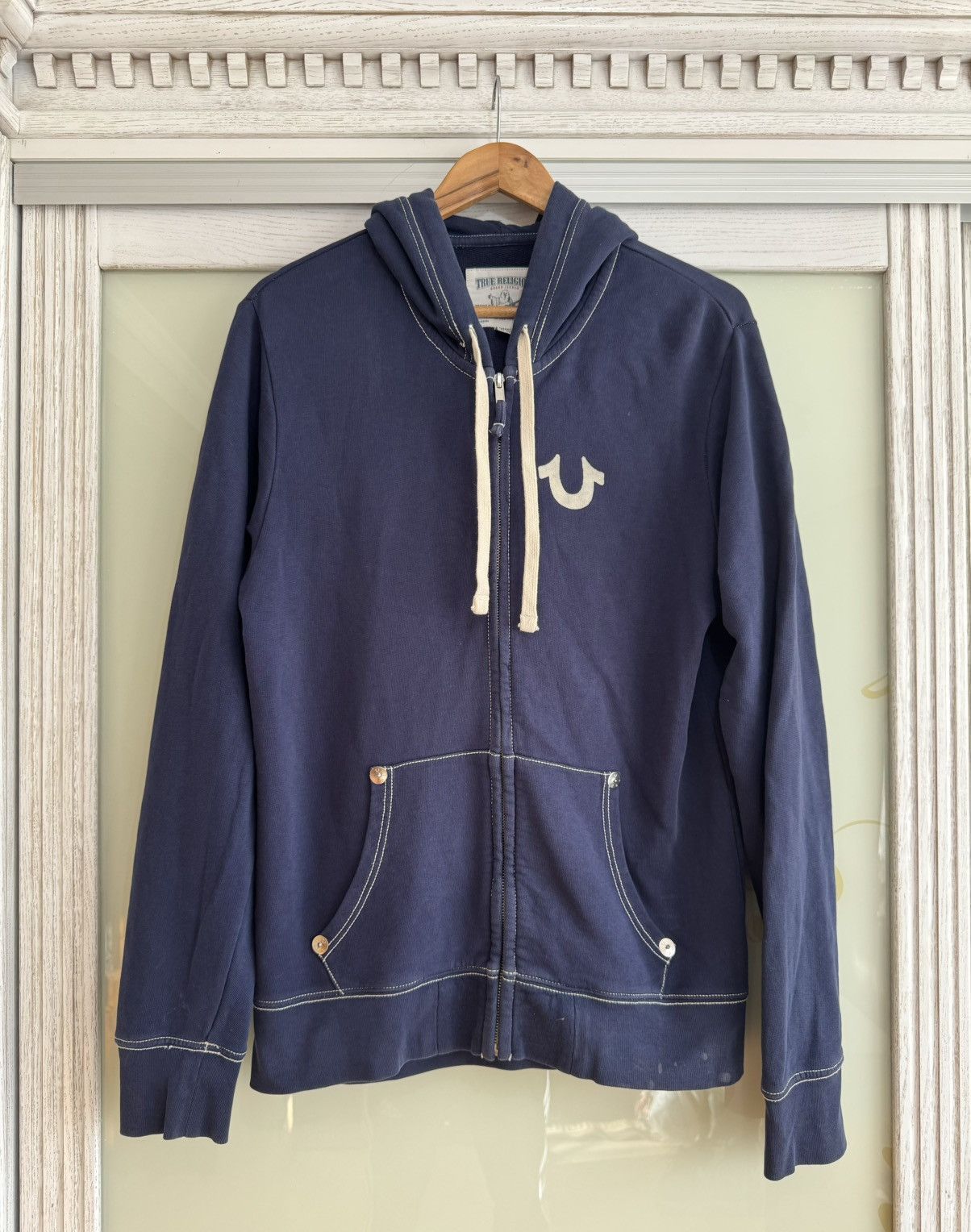 True Religion Vintage True Religion Zip Hoodie Japanese Brand Y2K 90’s Size US M / EU 48-50 / 2 - 2 Thumbnail