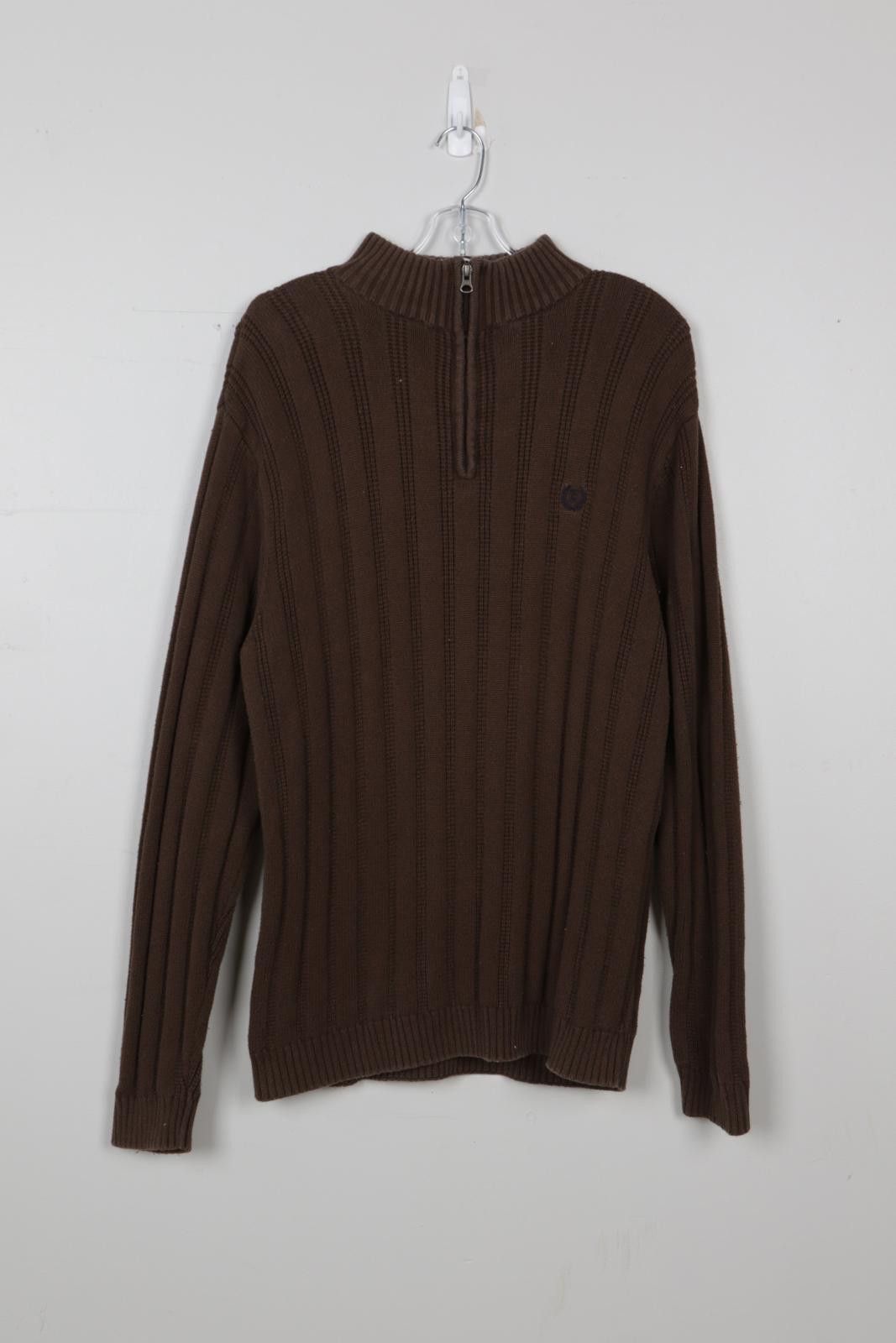 Chaps 00's Chaps Ribbed Knit Quarter-Zip Sweater Size M / US 6-8 / IT 42-44 - 1 Thumbnail