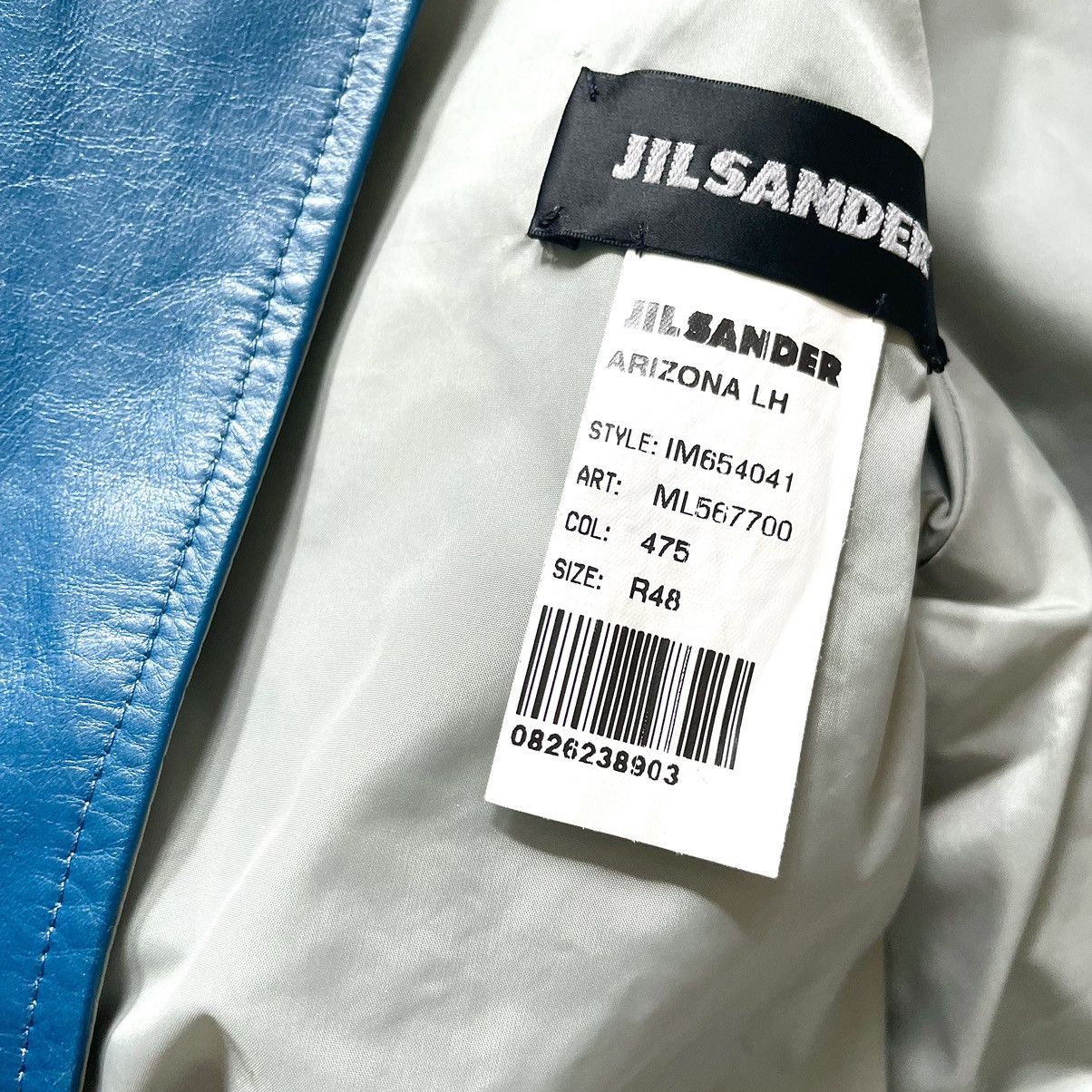 Jil Sander Jil Sander Teal Leather Jacket Size US M / EU 48-50 / 2 - 7 Thumbnail
