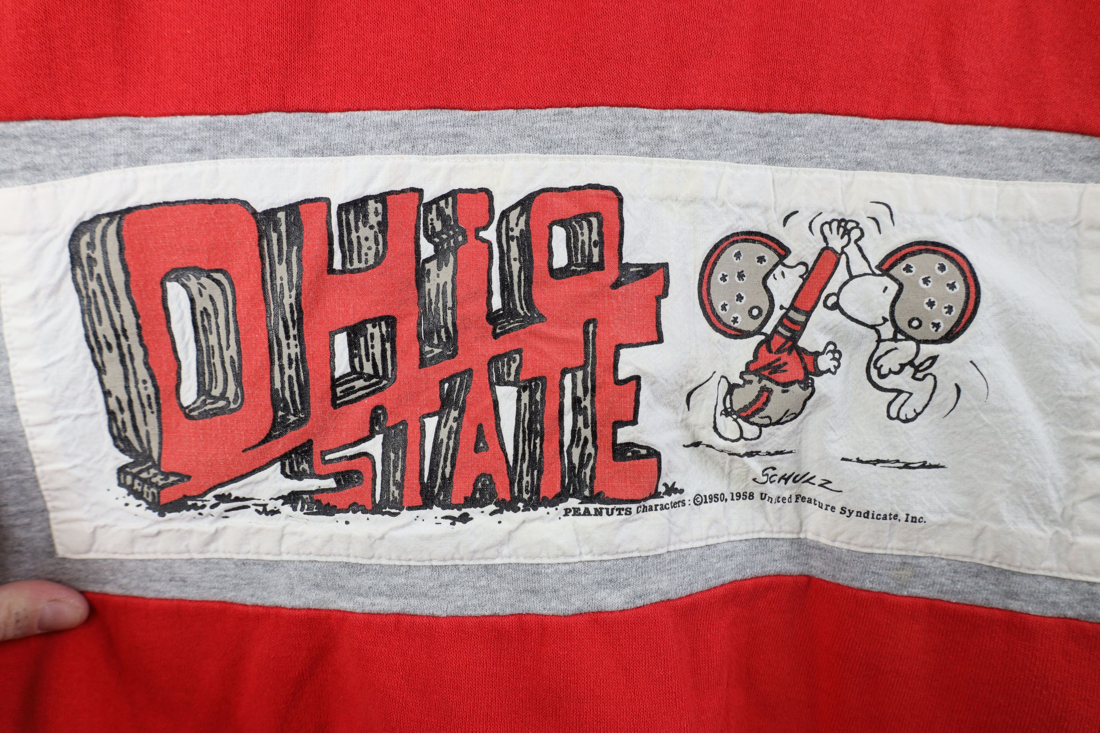 Vintage Vintage 80s Peanuts Charlie Brown University Sweatshirt Size L / US 10 / IT 46 - 4 Thumbnail