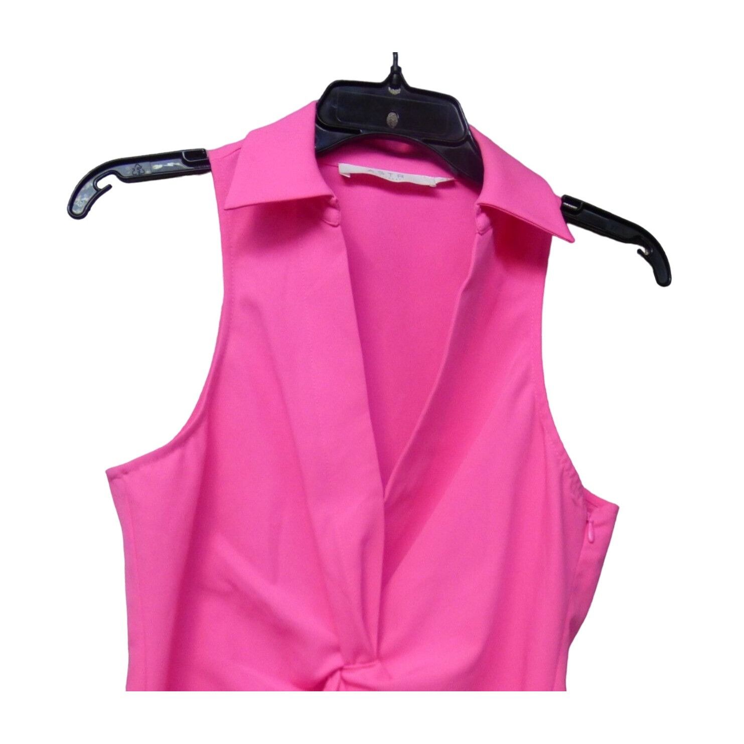ASTR The Label ASTR The Label Twist Front Sleeveless Top, Pink, S Size S / US 4 / IT 40 - 4 Thumbnail