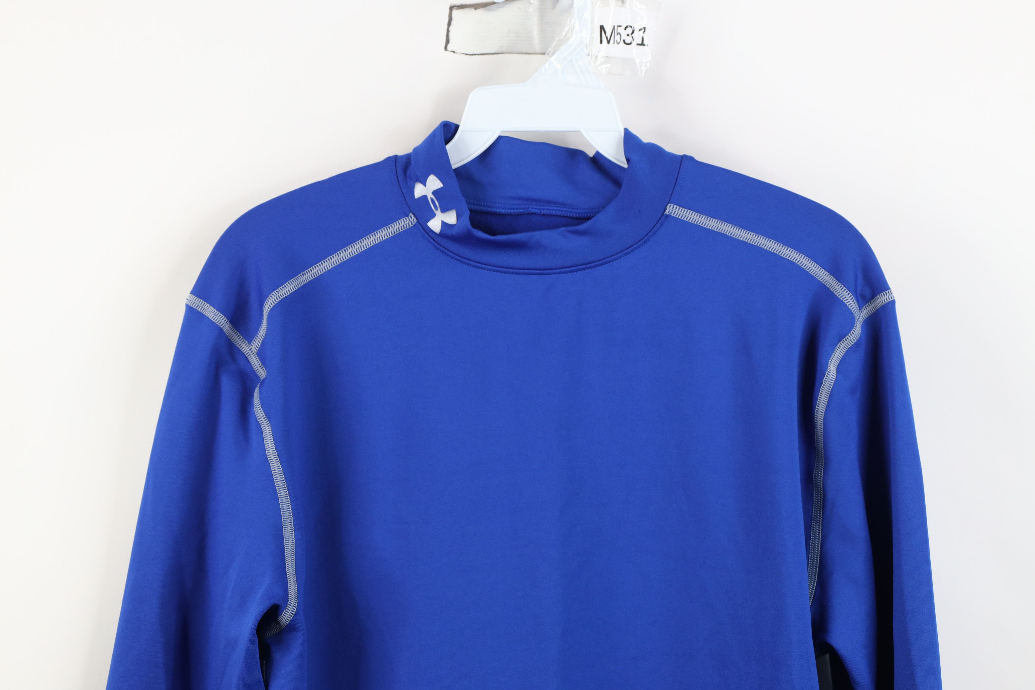 Under Armour Under Armour Compression Mock Neck Long Sleeve T-Shirt Blue Size US XL / EU 56 / 4 - 2 Thumbnail