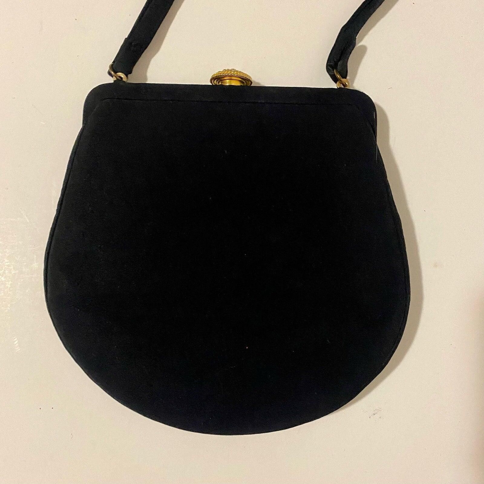Iron Maiden Bonwit Teller Magid Vintage Black Evening Purse & Coin Bag Size ONE SIZE - 2 Thumbnail
