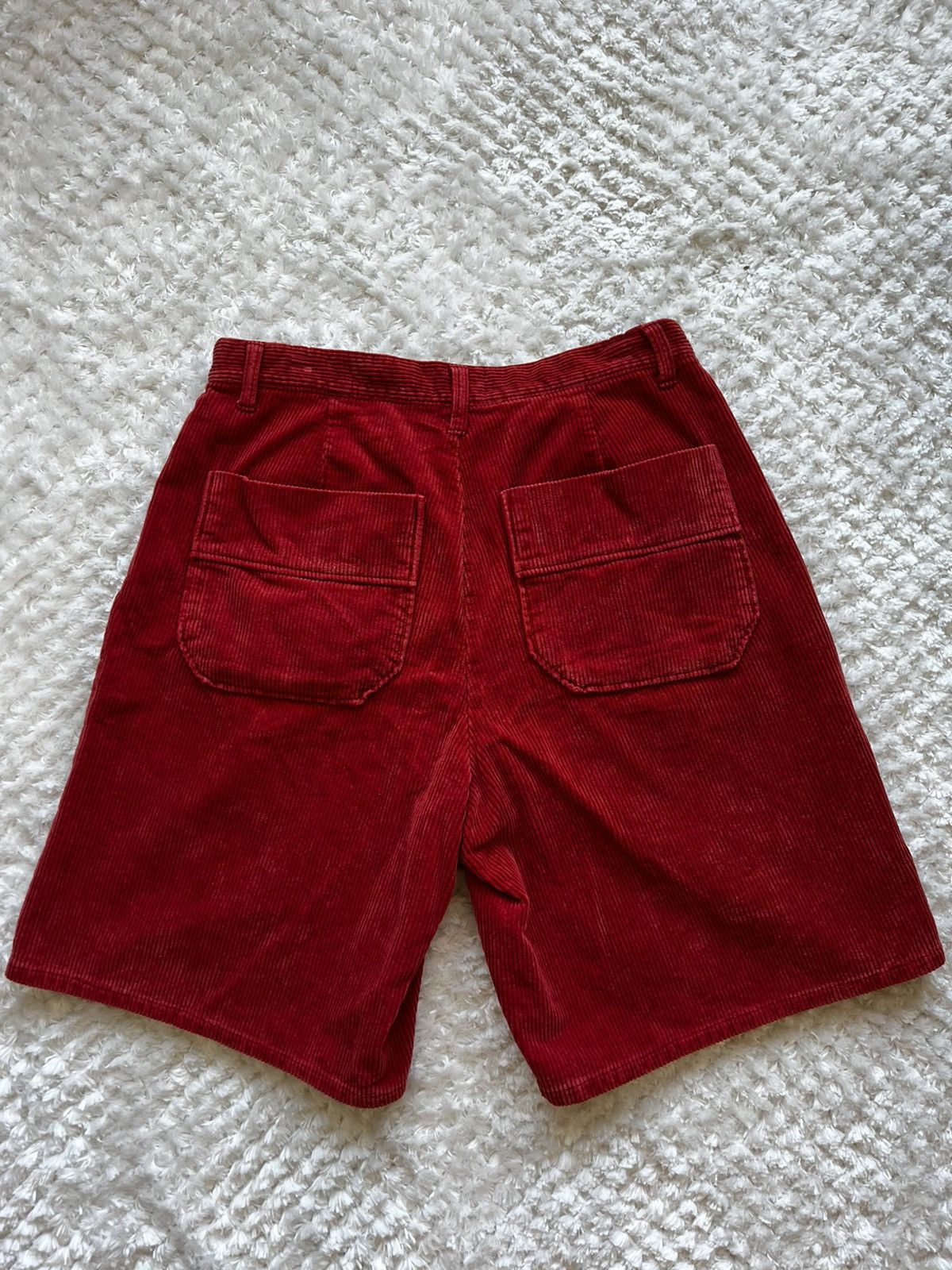 Elwood Elwood Red Corduroy Shorts Size US 32 / EU 48 - 2 Thumbnail