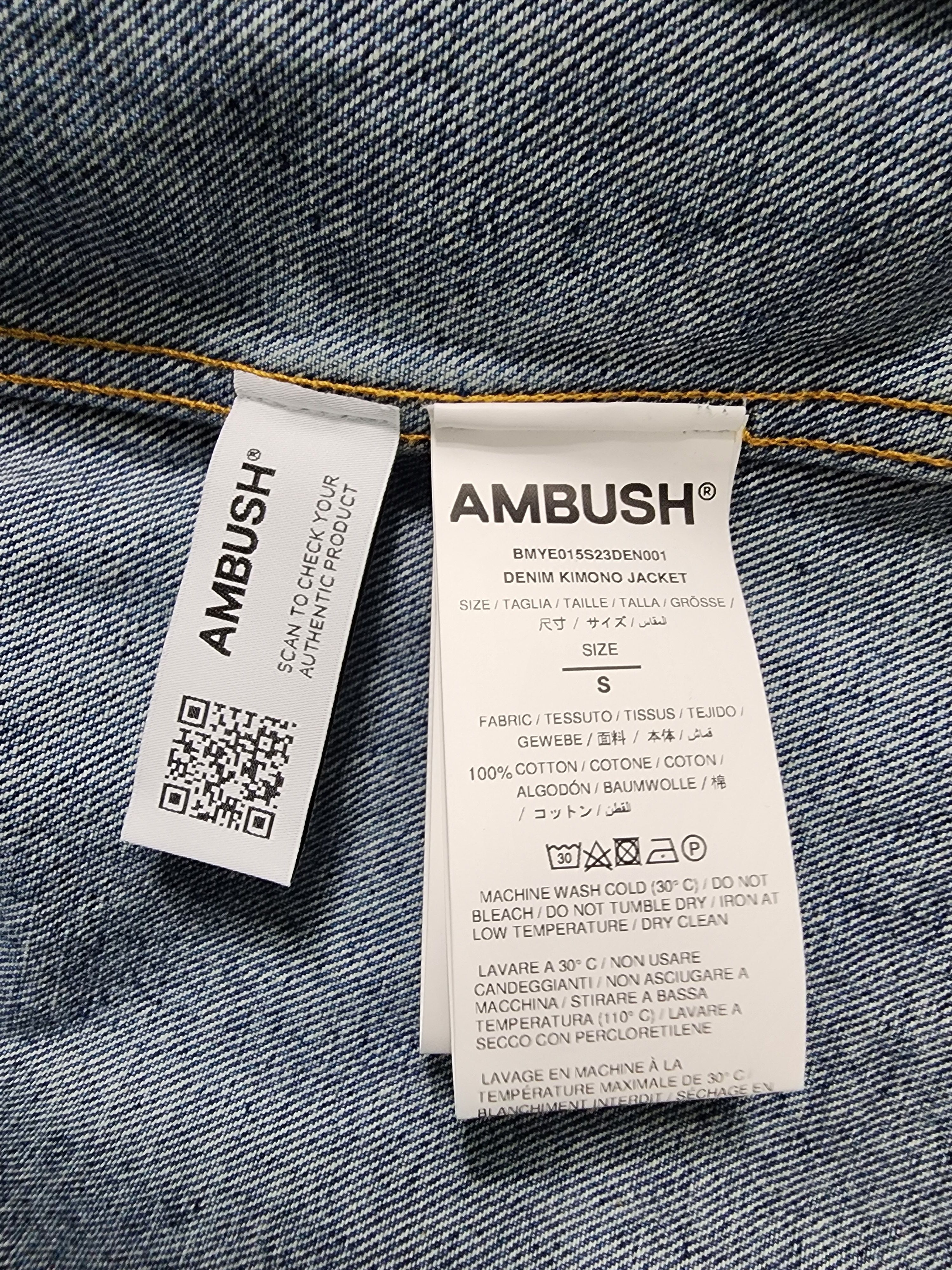 Ambush Design AMBUSH Denim Kimono Jacket Size US S / EU 44-46 / 1 - 13 Thumbnail