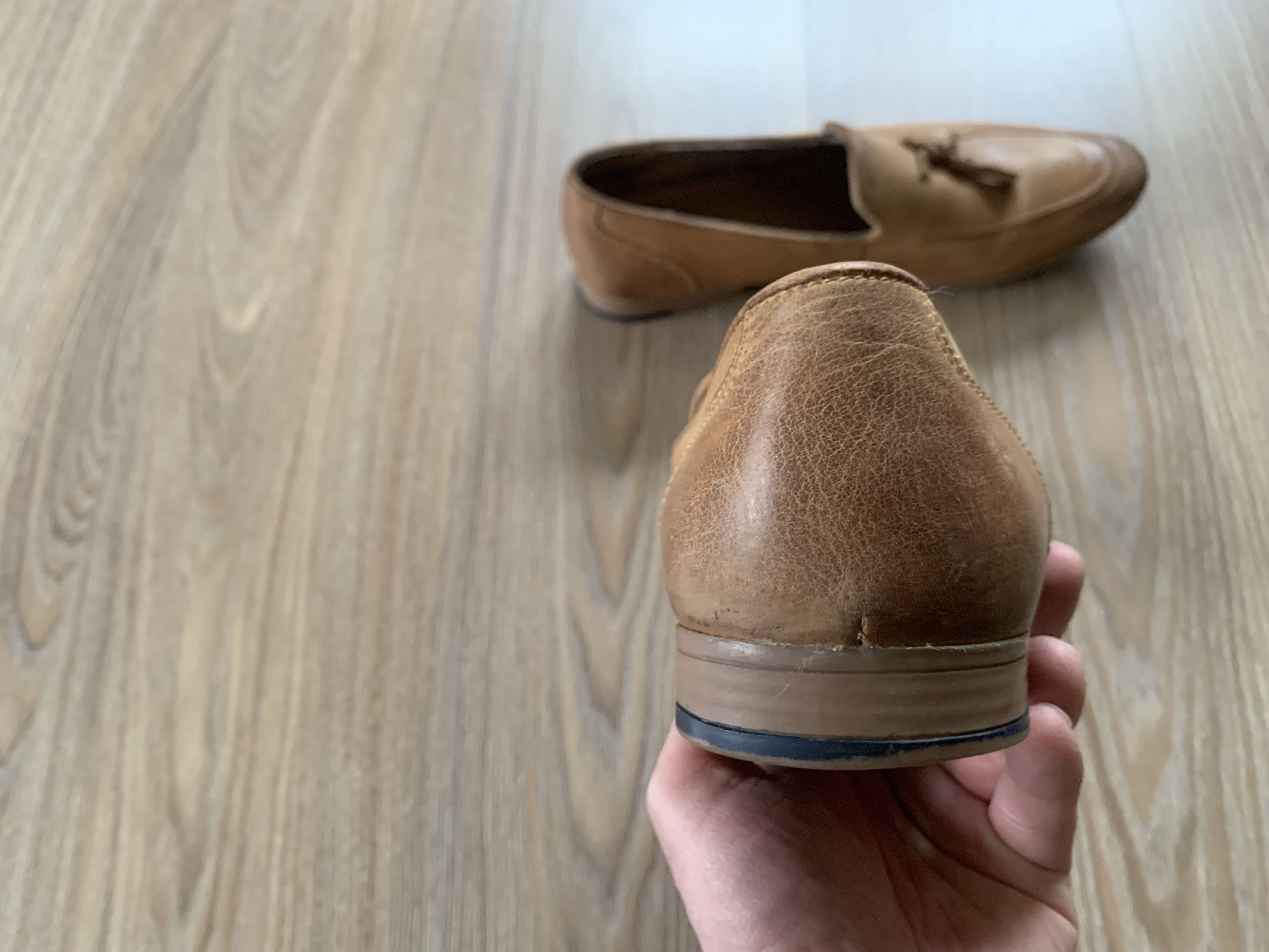 Kurt Geiger Kurt Geiger Tan Leather Tassel Loafers Size US 11 / EU 44 - 6 Thumbnail