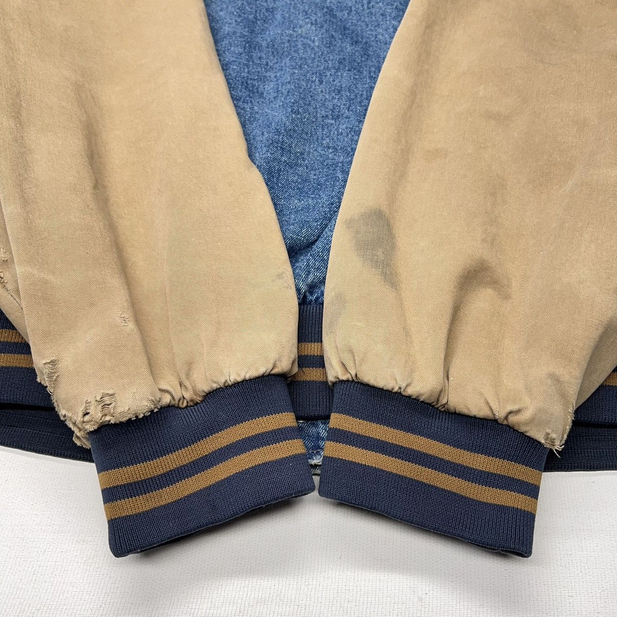 Dunbrooke × Vintage VTG Dunbrooke Denim Jacket Jersey State Police Jean Varsity Size US XXL / EU 58 / 5 - 20 Thumbnail