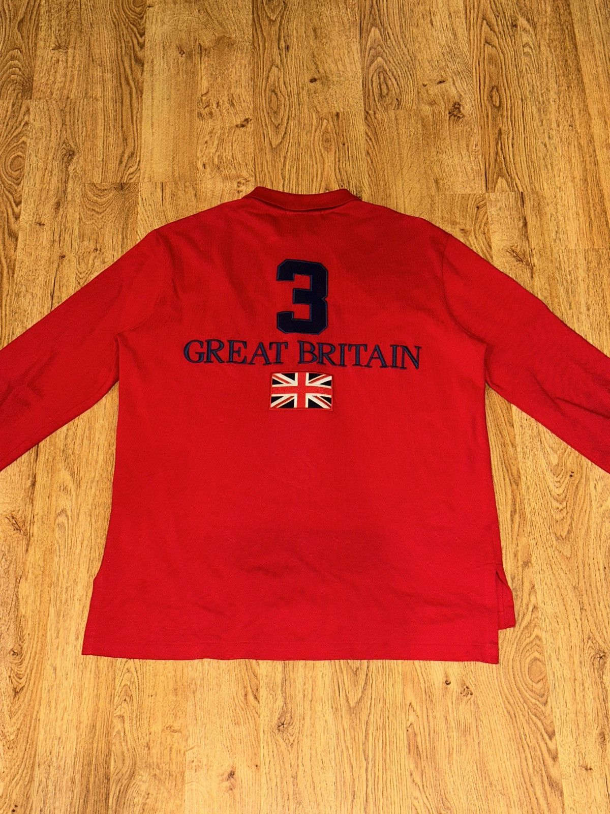Polo Ralph Lauren Vintage Polo Ralph Lauren Great Britain Long Sleeve Shirt LG Size US L / EU 52-54 / 3 - 5 Thumbnail