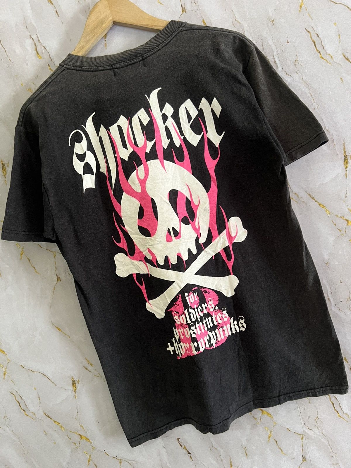 Japanese Brand 💀 SHOCKER “COFFIN SKULL” TEE – DEADLY JAPAN STREETWEAR 💀 Size US M / EU 48-50 / 2 - 4 Thumbnail