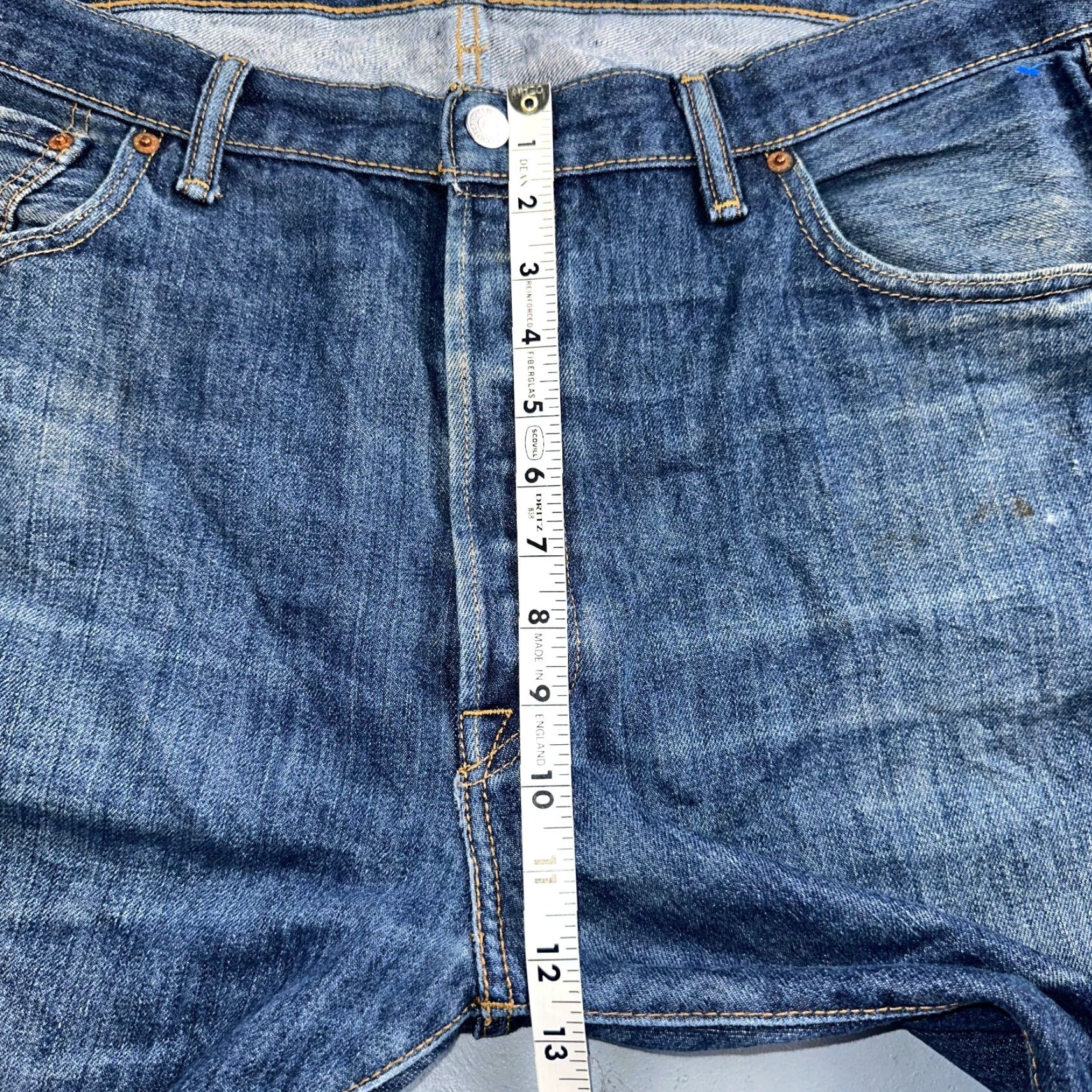 Levi's VINTAGE Levi's 501 Jeans Blue 40x32 Straight Leg Men Regular Denim 90s VTG Act 40x31 Size US 40 / EU 56 - 6 Thumbnail