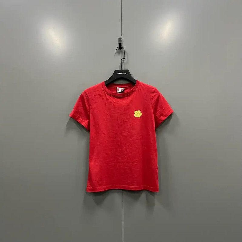Kenzo KENZO Summer Red Cotton Short Sleeve T-Shirt 0089 Size M / US 6-8 / IT 42-44 - 1 Thumbnail