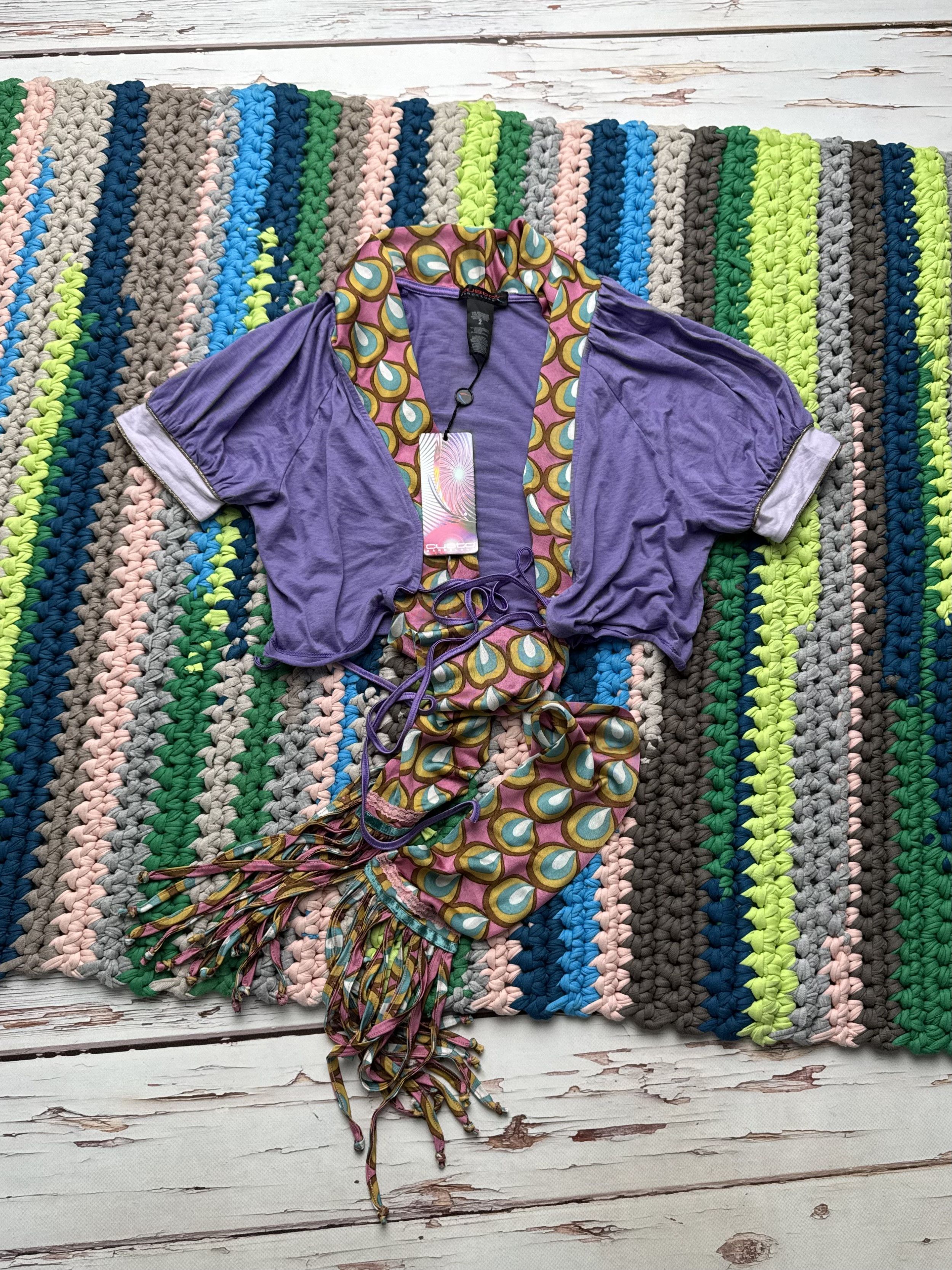 Custo Barcelona Custo Barcelona Vintage Cropped Blouse (D10) Size S / US 4 / IT 40 - 1 Thumbnail