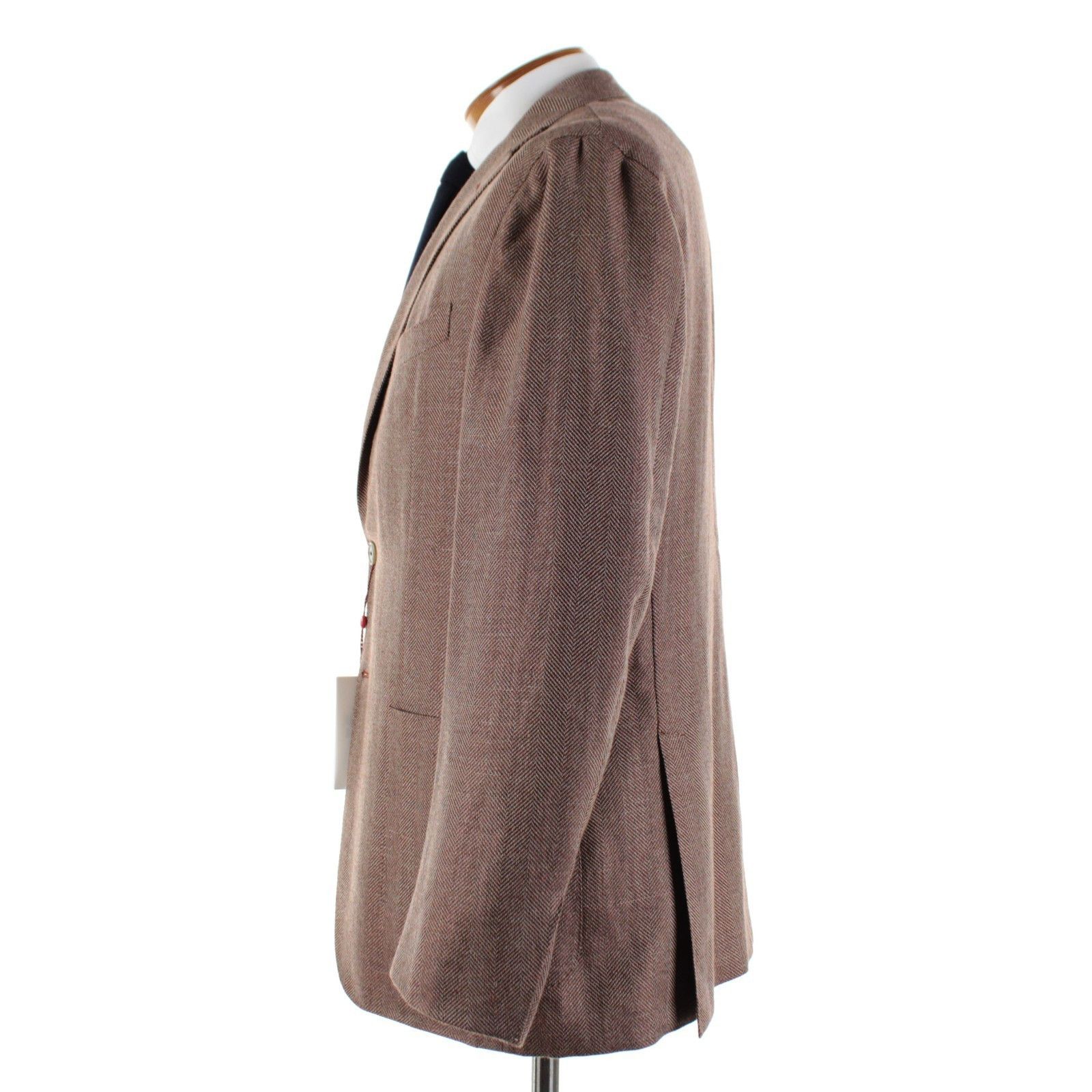 Luciano Barbera Luciano Barbera Sport Coat Size 44 US in Brown Size 44R - 4 Thumbnail