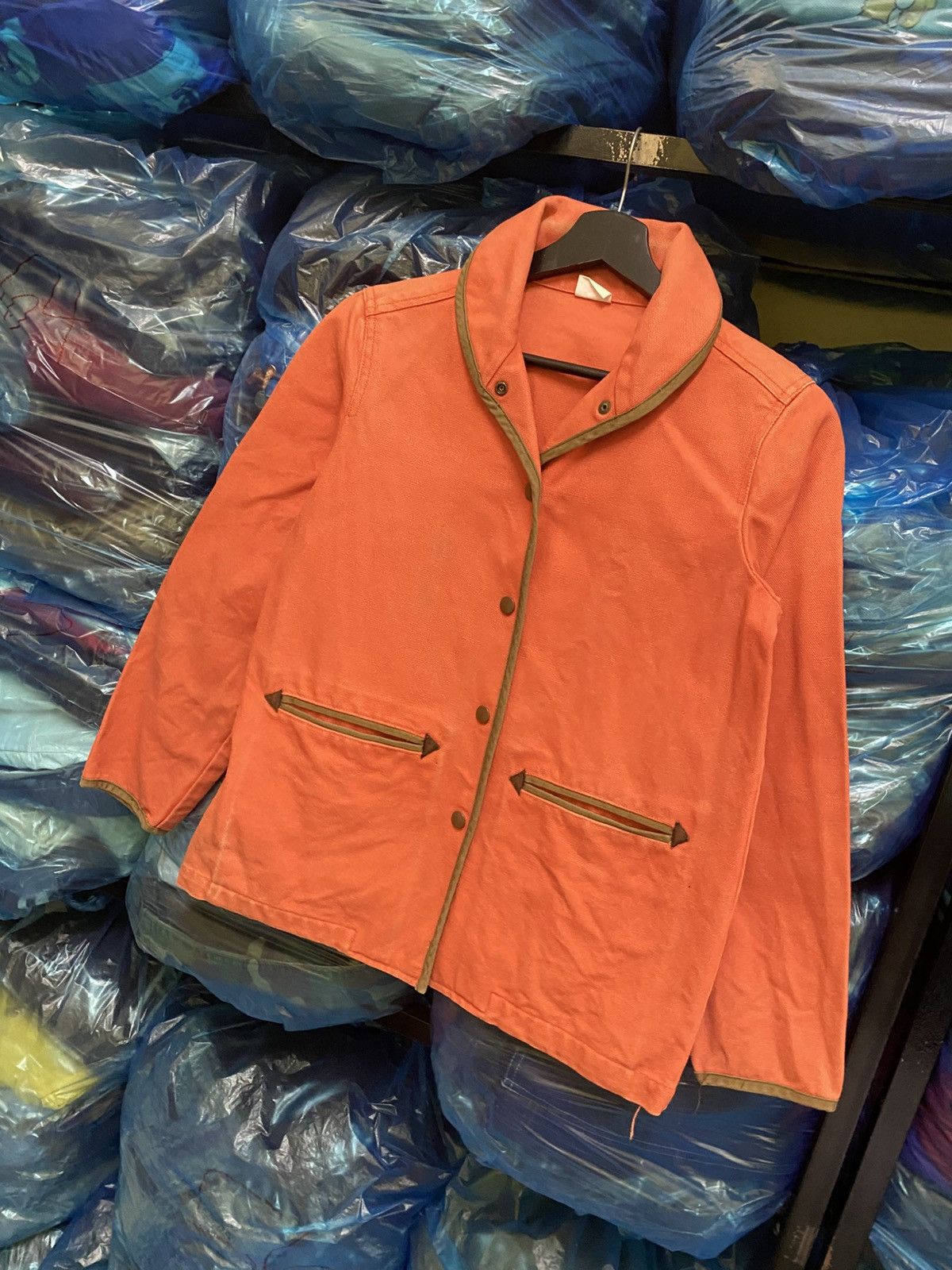 SHIPS VINTAGE SHIPS CANVAS SHAWL COLLAR JACKET Size S / US 4 / IT 40 - 2 Thumbnail