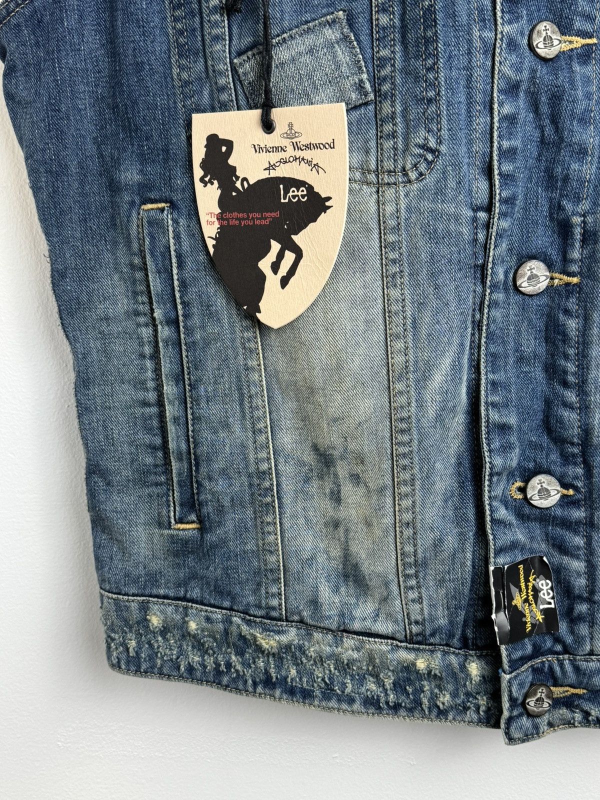 Lee × Vintage × Vivienne Westwood Vivienne Westwood X Lee Jeans Vest Luxury Brand Rare Item Size US XL / EU 56 / 4 - 5 Thumbnail
