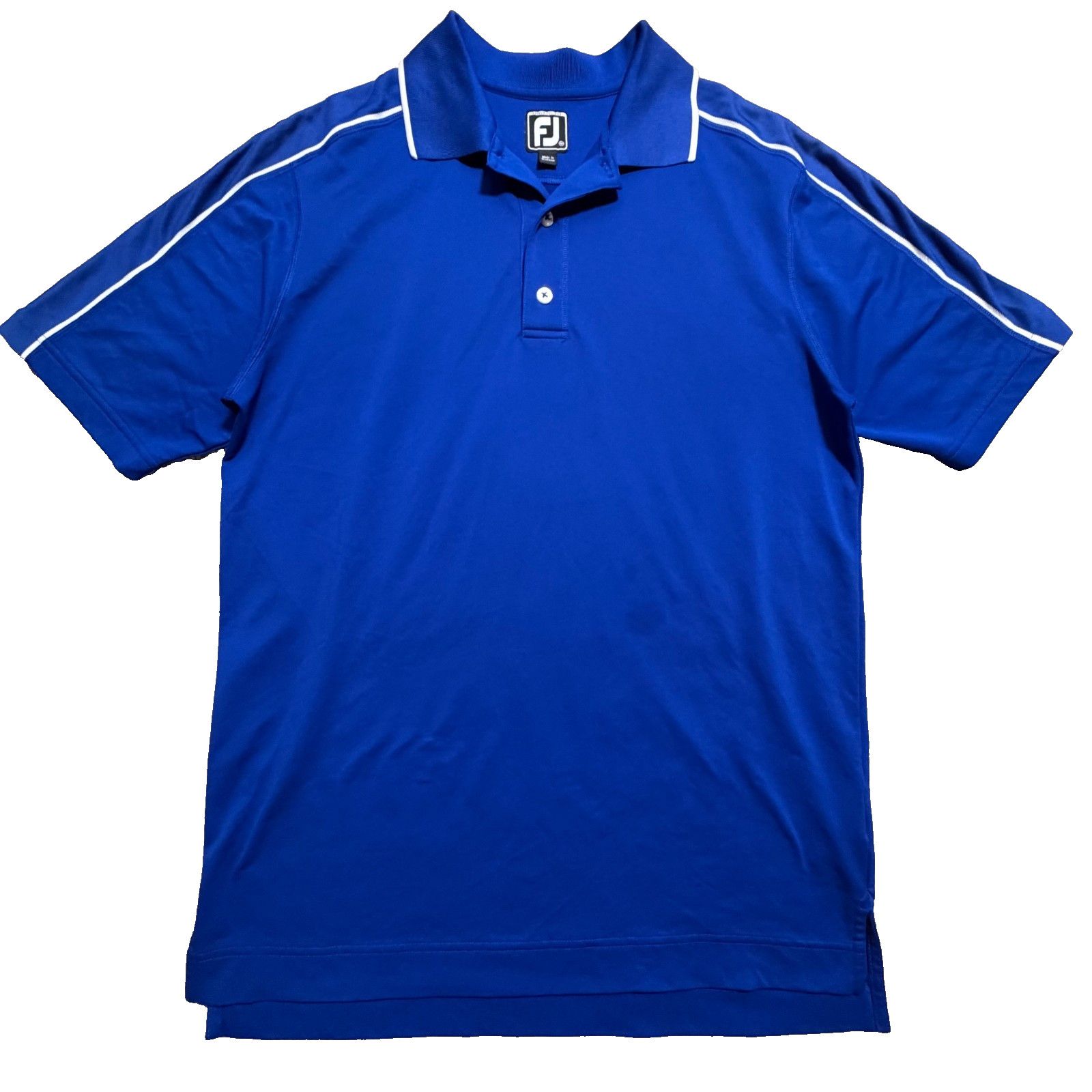 Footjoy FootJoy Performance Golf Polo Mens L Athletic Blue Size US L / EU 52-54 / 3 - 1 Thumbnail