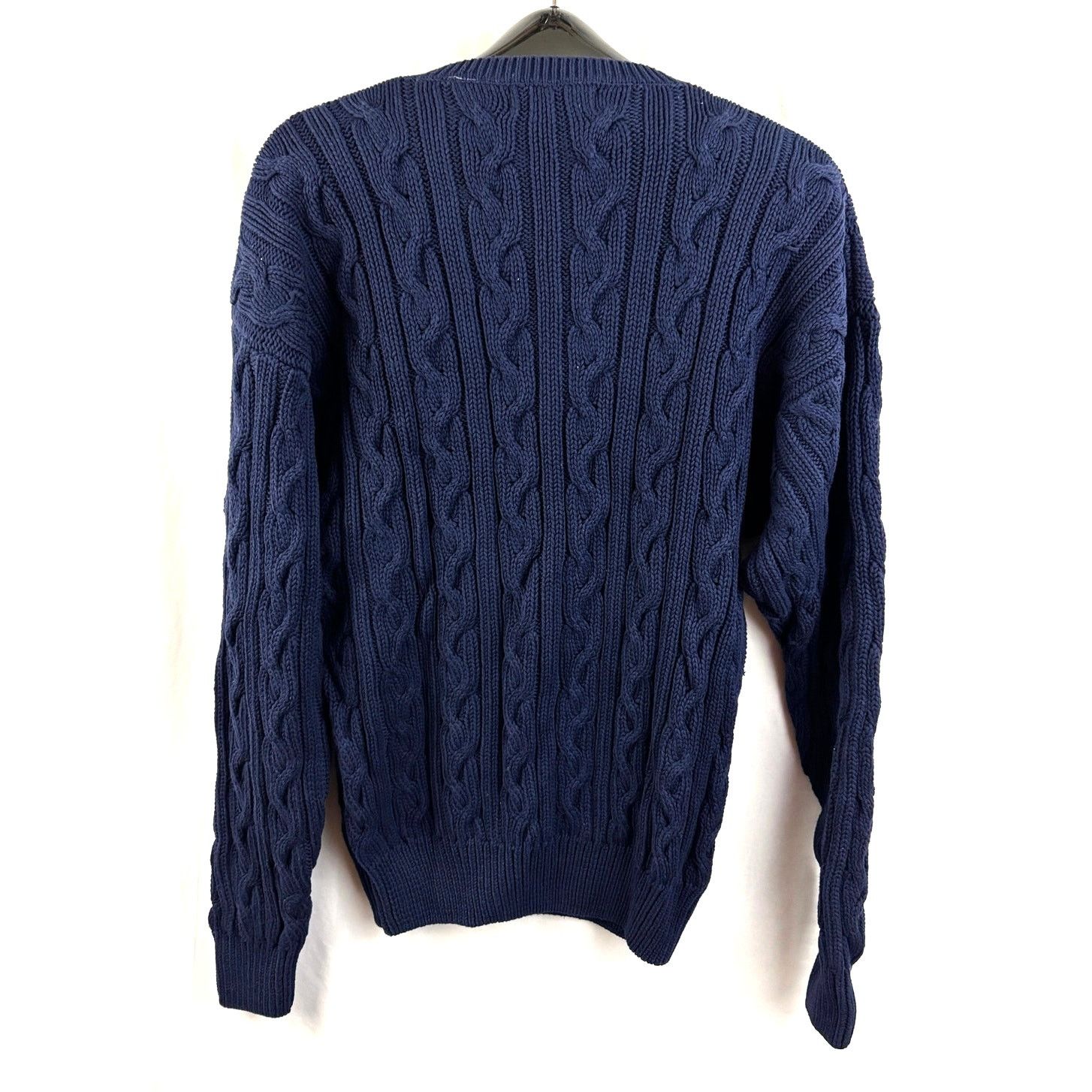 Abercrombie & Fitch Abercrombie & Fitch Cable Knit V-Neck Sweater XL Vintage Size US XL / EU 56 / 4 - 2 Thumbnail