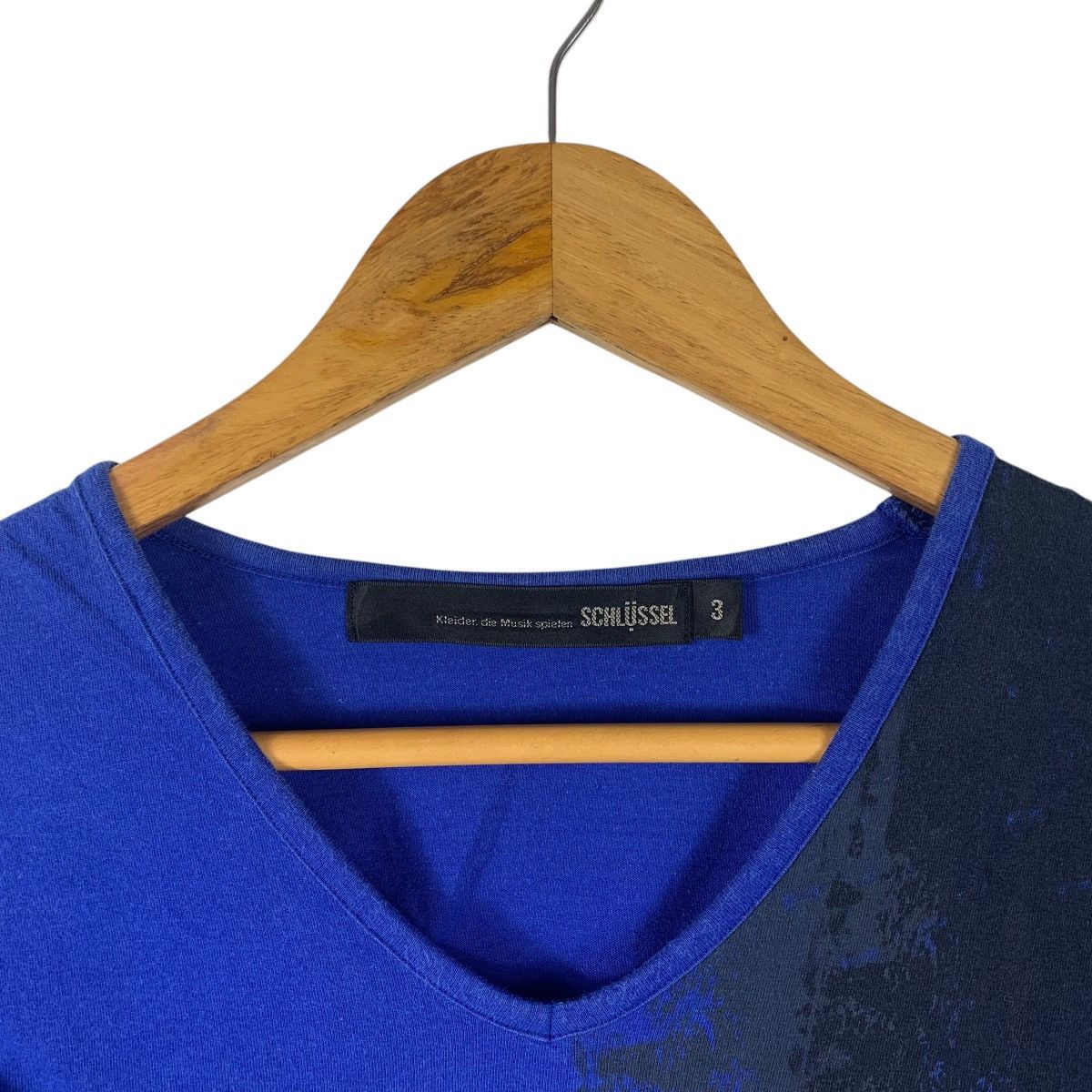 Designer × Japanese Brand SCHLUSSEL Japanesebrand v neck tee Size US S / EU 44-46 / 1 - 5 Thumbnail