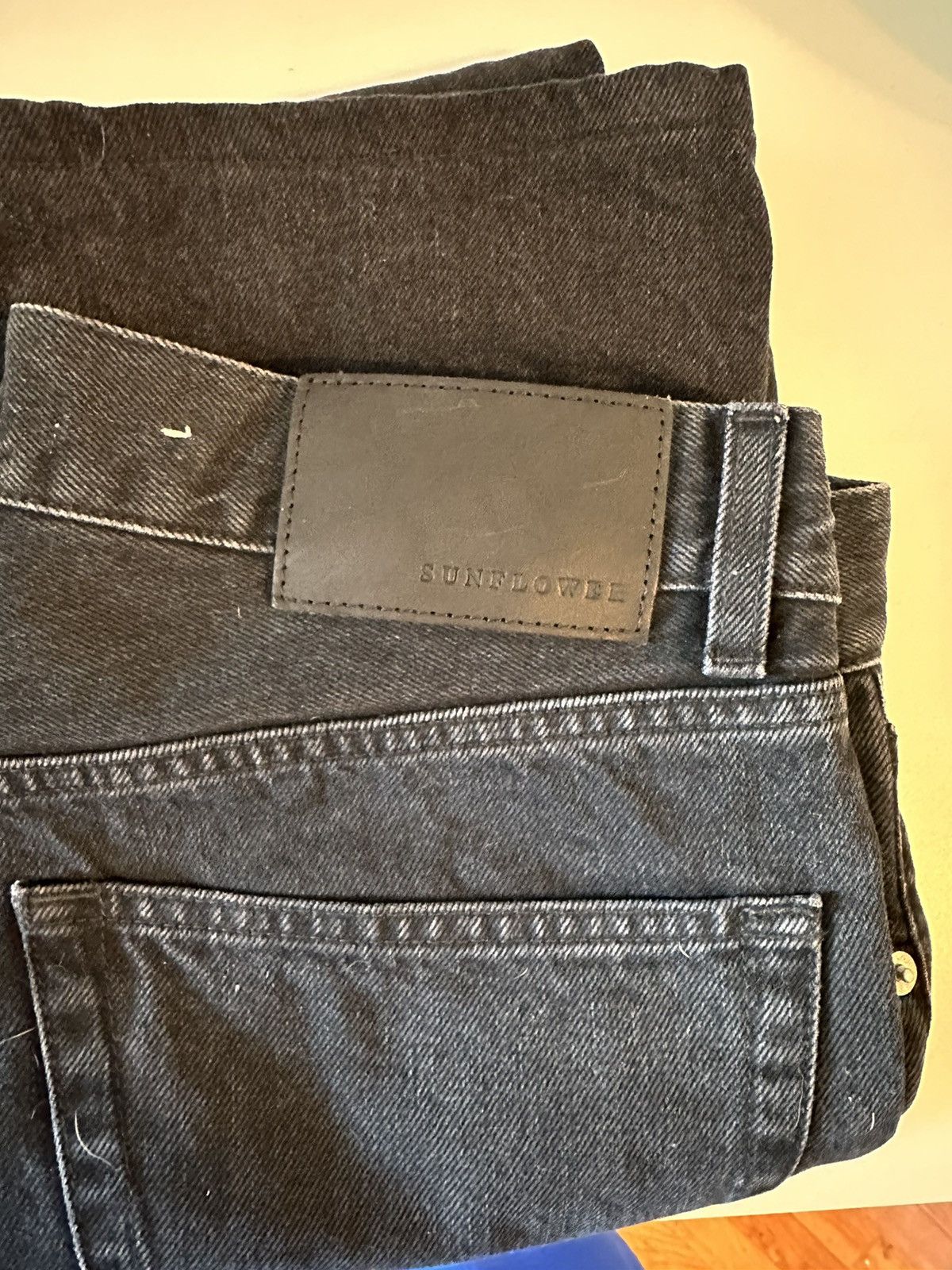 image of Sunflower Standard Denim - Black Denim Jeans, Men's (Size 31)