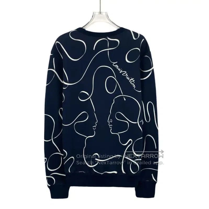 Louis Vuitton Louis Vuitton Navy Blue Men's Sweatshirt . Size US M / EU 48-50 / 2 - 2 Thumbnail