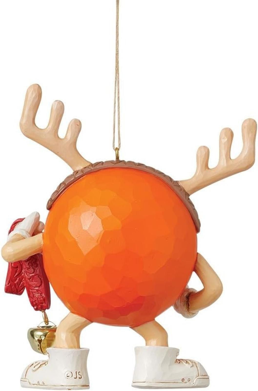 Designer M&M's Orange Character Dressed as Reindeer Hanging Ornament Size ONE SIZE - 2 Thumbnail