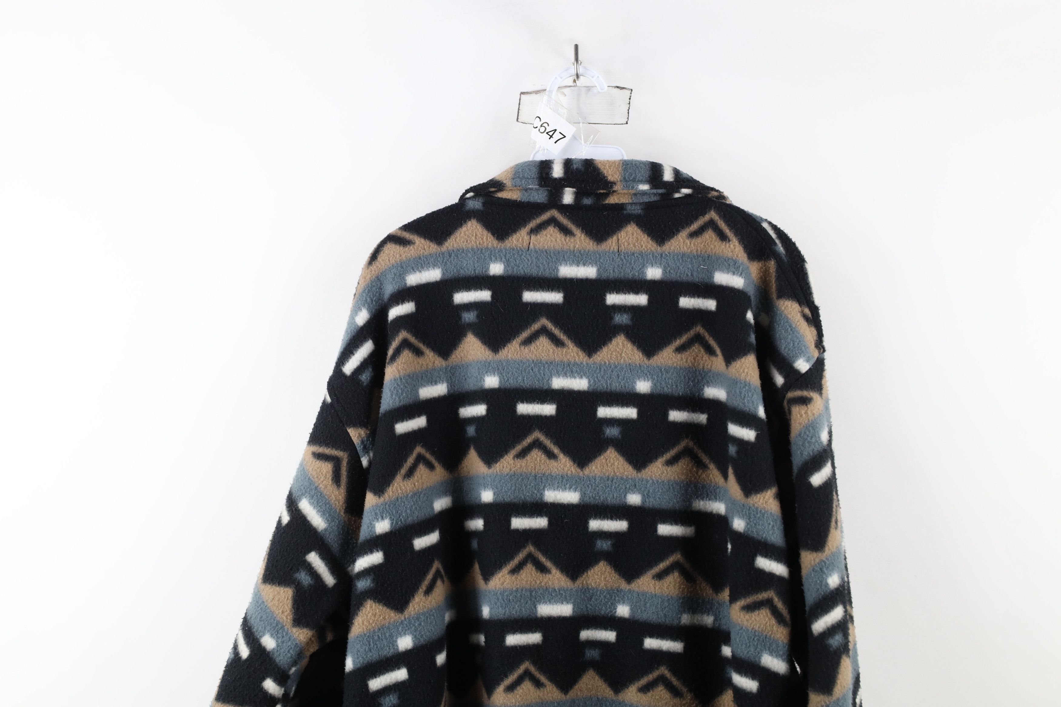 Vintage Vintage 90s Streetwear Half Zip Fleece Pullover Sweater Size US XL / EU 56 / 4 - 12 Thumbnail