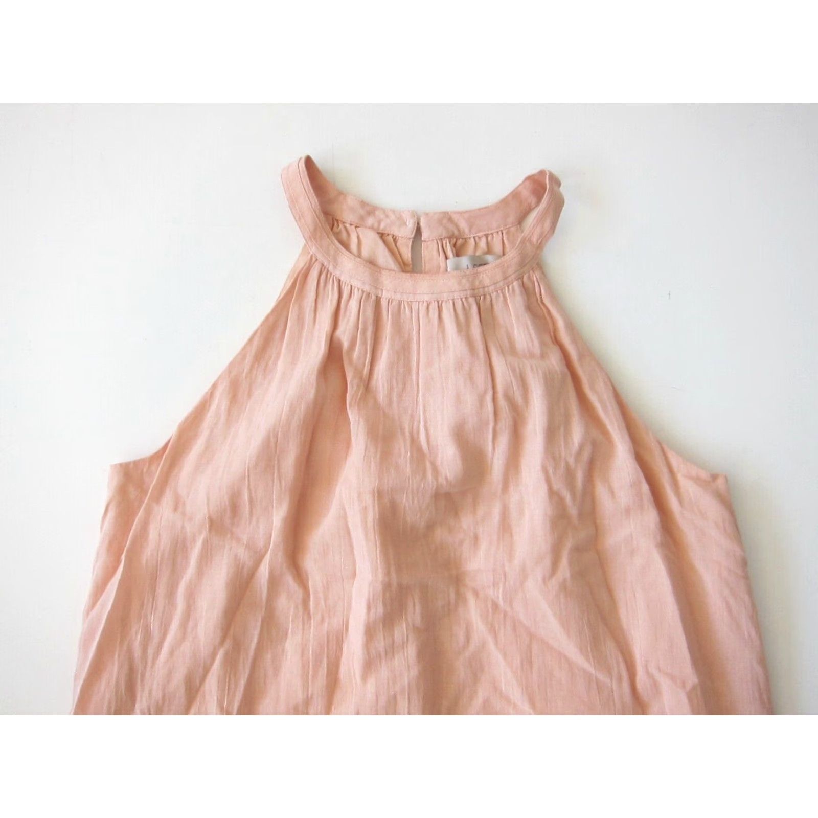 Loft Ann Taylor Loft Cotton Pink Embroidered High Neck Tank Shift Tunic Dress XS Size XS / US 0-2 / IT 36-38 - 3 Thumbnail