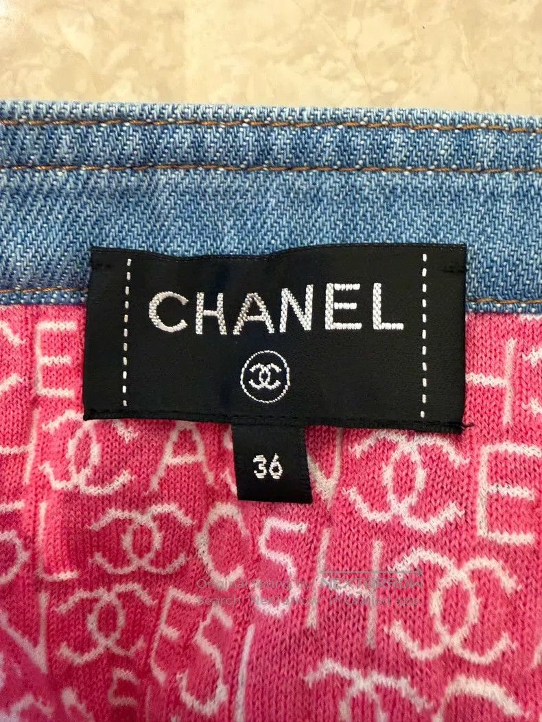 Chanel Chanel Early spring blue diamond checkered diamond buckle Size 24" / US 00 / IT 34 - 3 Thumbnail