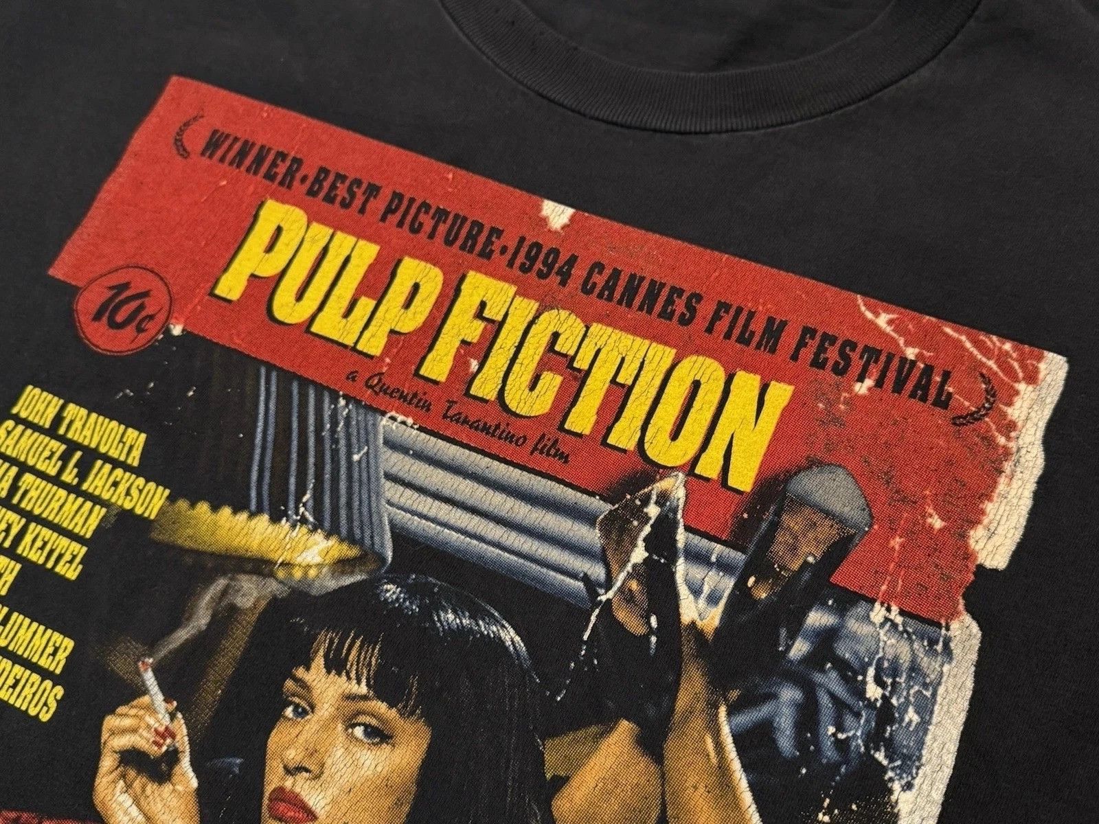 Other Vintage 1994 Pulp Fiction Quintin Tarantino Tee Shirt S Size US XL / EU 56 / 4 - 9 Thumbnail