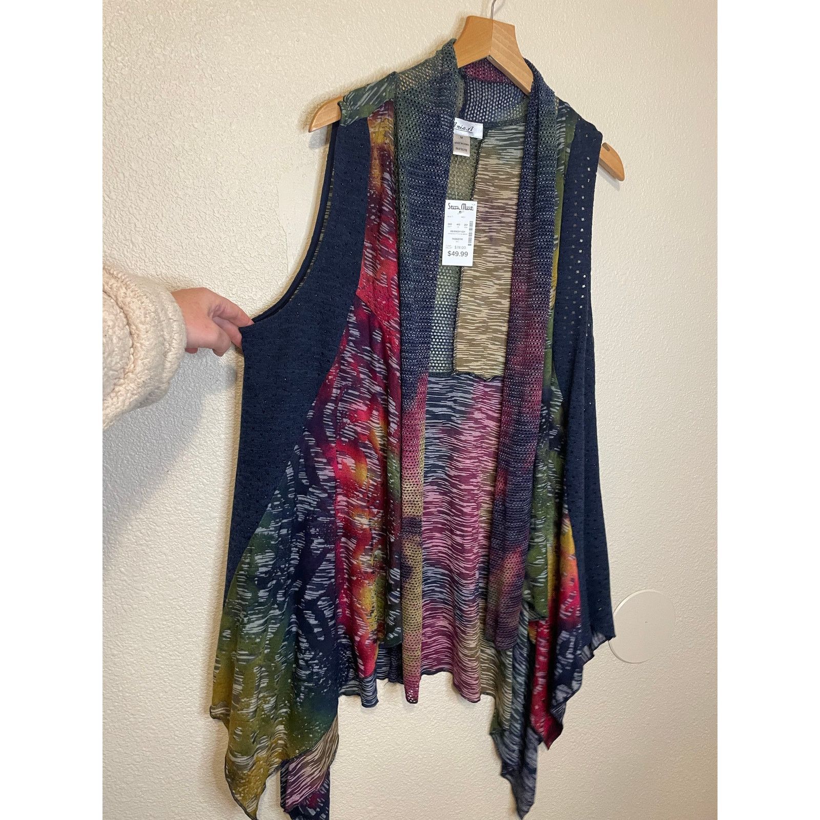 Other NWT Ania. A Y2K Boho Fairy Core Multicolor Mesh Vest Medium Size M / US 6-8 / IT 42-44 - 3 Thumbnail