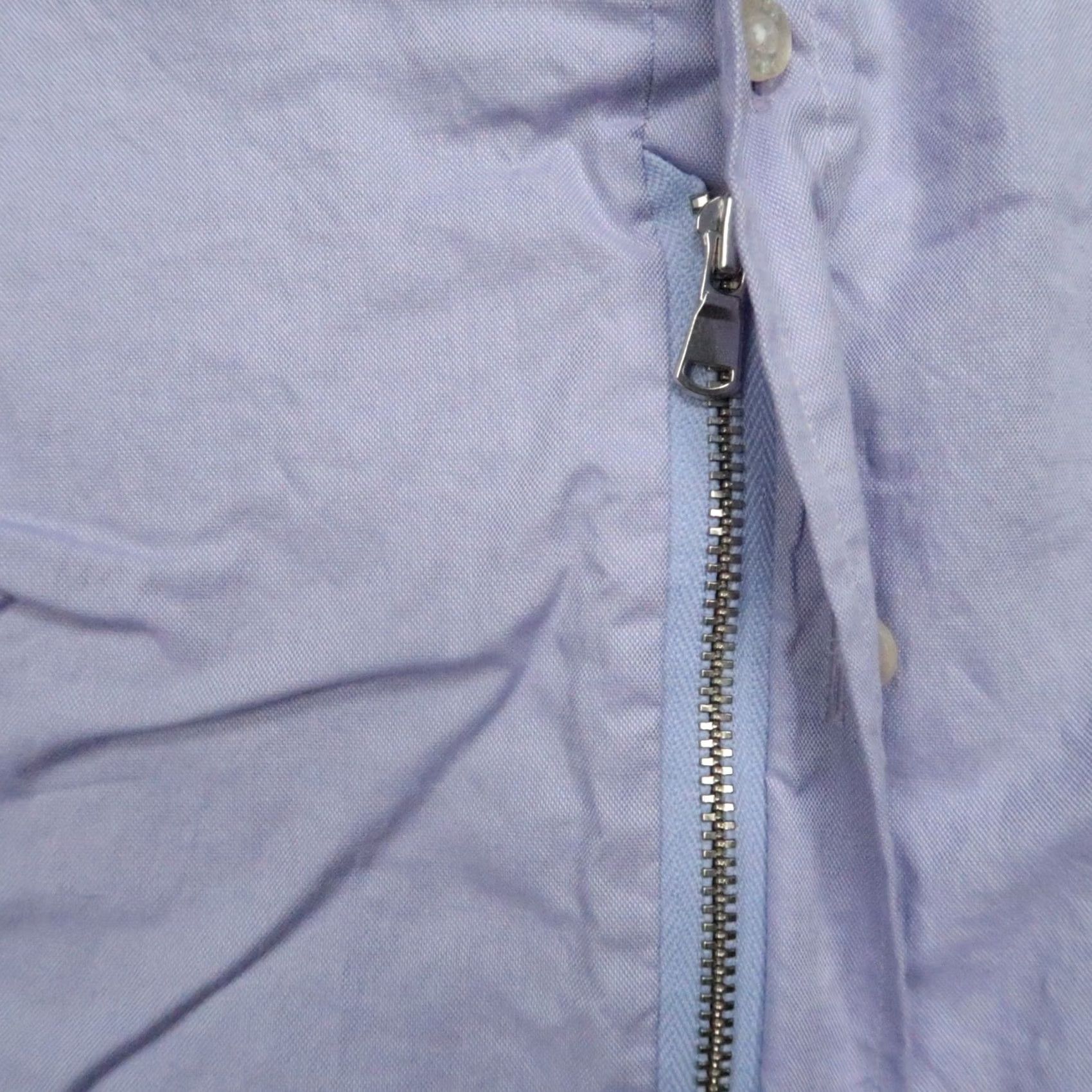 Vintage VINTAGE Teddy Stratford Shirt Men Medium Purple Zip Oxford Long Sleeve 37-38 Size US M / EU 48-50 / 2 - 4 Thumbnail
