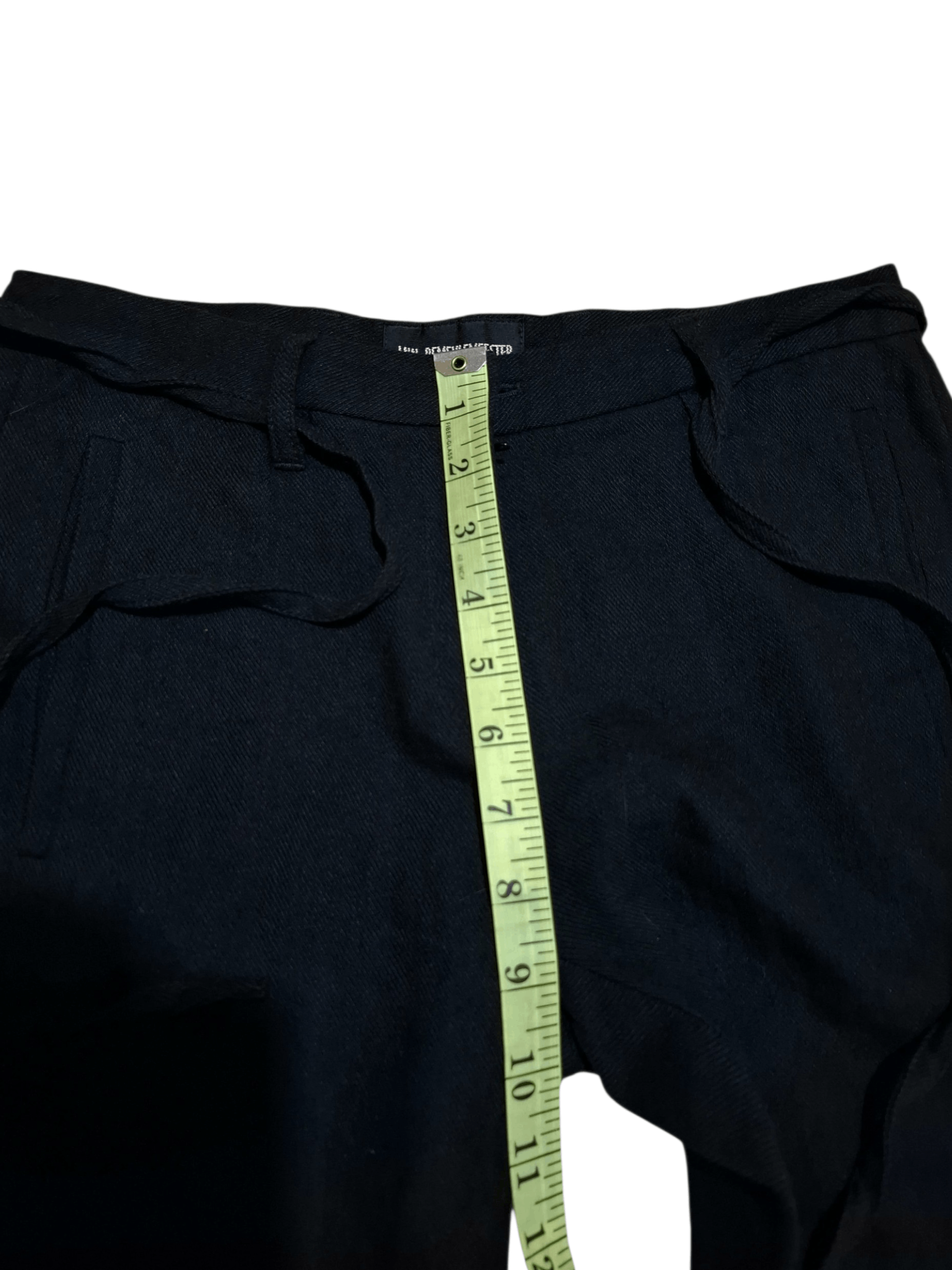 Ann Demeulemeester Ann Demeulemeester Belted Wool-Linen Trousers Size 28" / US 6 / IT 42 - 21 Thumbnail