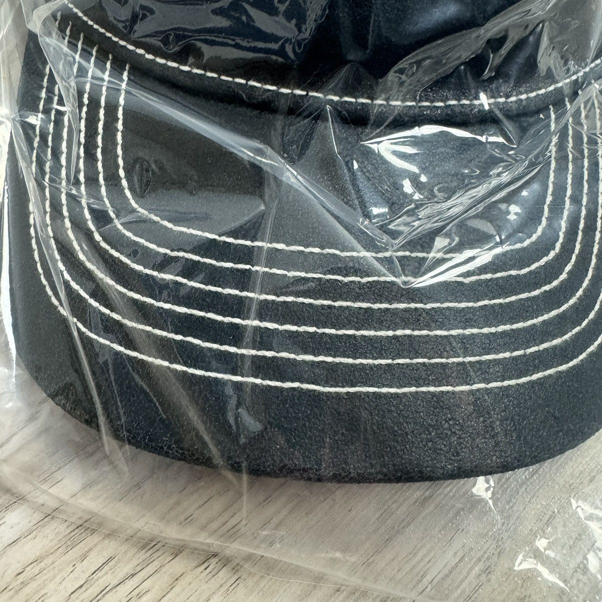 Hypebeast Stussy Low Pro Trucker Cut-Out Snapback Black Leather Hat Size ONE SIZE - 6 Thumbnail