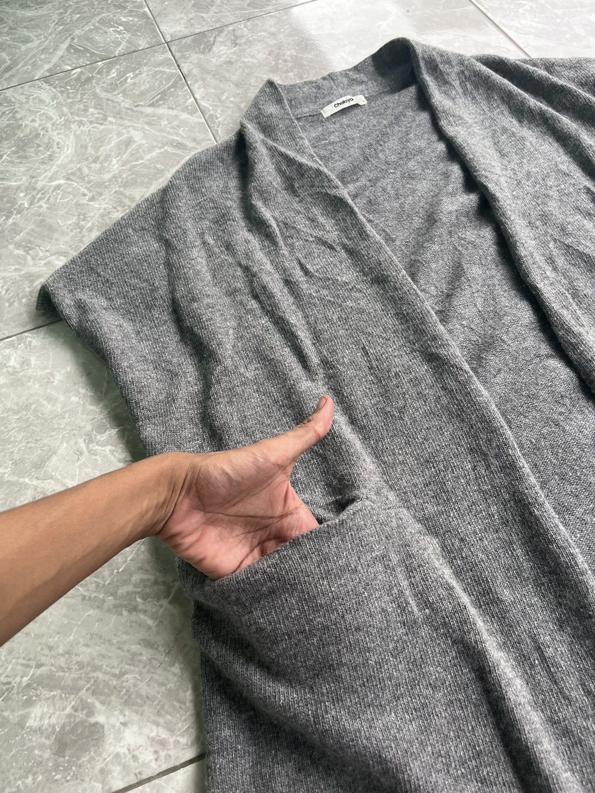 Hussein Chalayan Chalayan Woll Outwear Buttonles Long Sweat Size US L / EU 52-54 / 3 - 4 Thumbnail