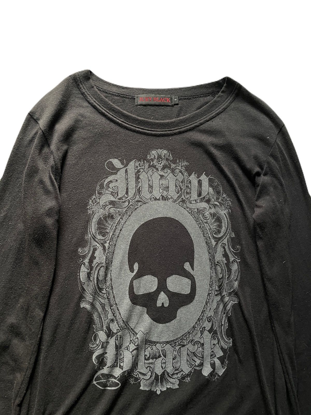 If Six Was Nine 2000s JURY BLACK Studded Skull Vkei Long Sleeve Tee Size US S / EU 44-46 / 1 - 5 Thumbnail