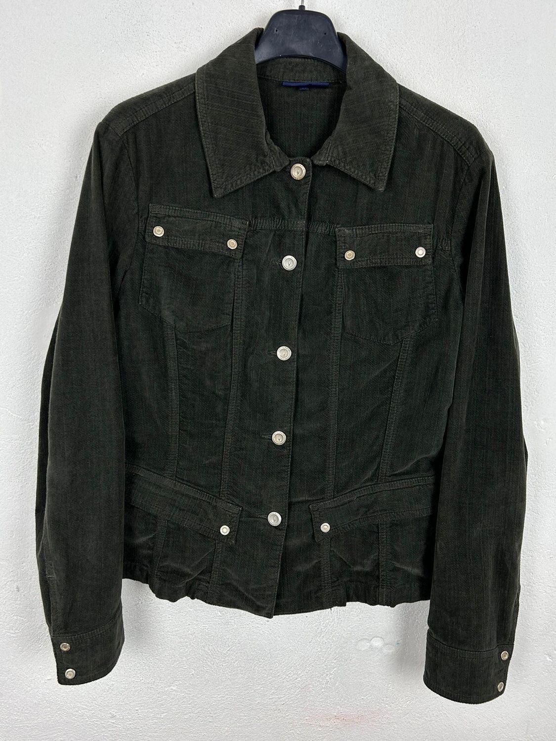 Trussardi Trussardi Jeans Soft Velour Denim Style Button-Up Jacket Size M / US 6-8 / IT 42-44 - 1 Thumbnail