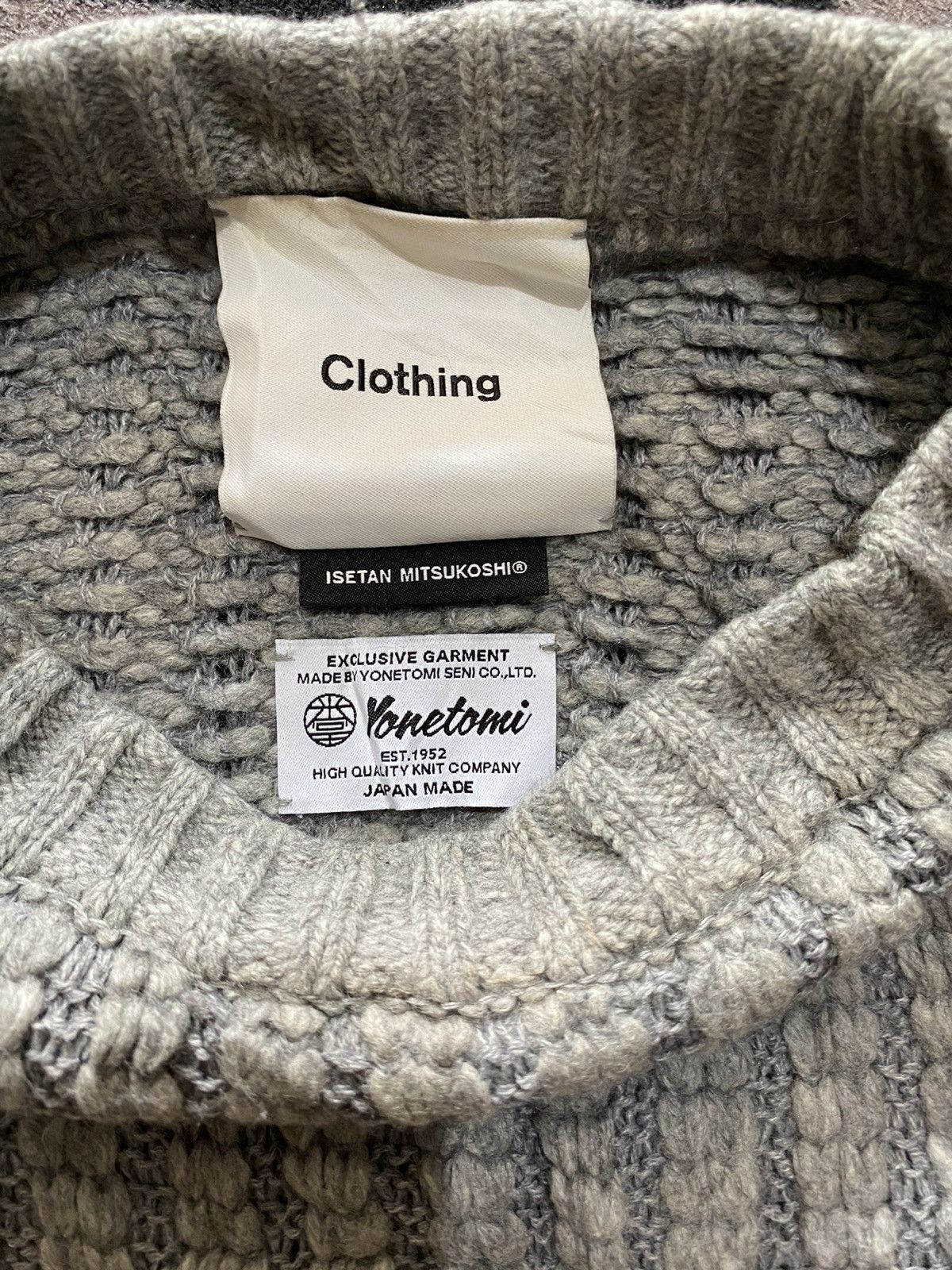 20471120 × Japanese Brand Yonetomi seni “ISETAN MITSUKOSHI” wool rib knit Size US M / EU 48-50 / 2 - 3 Thumbnail