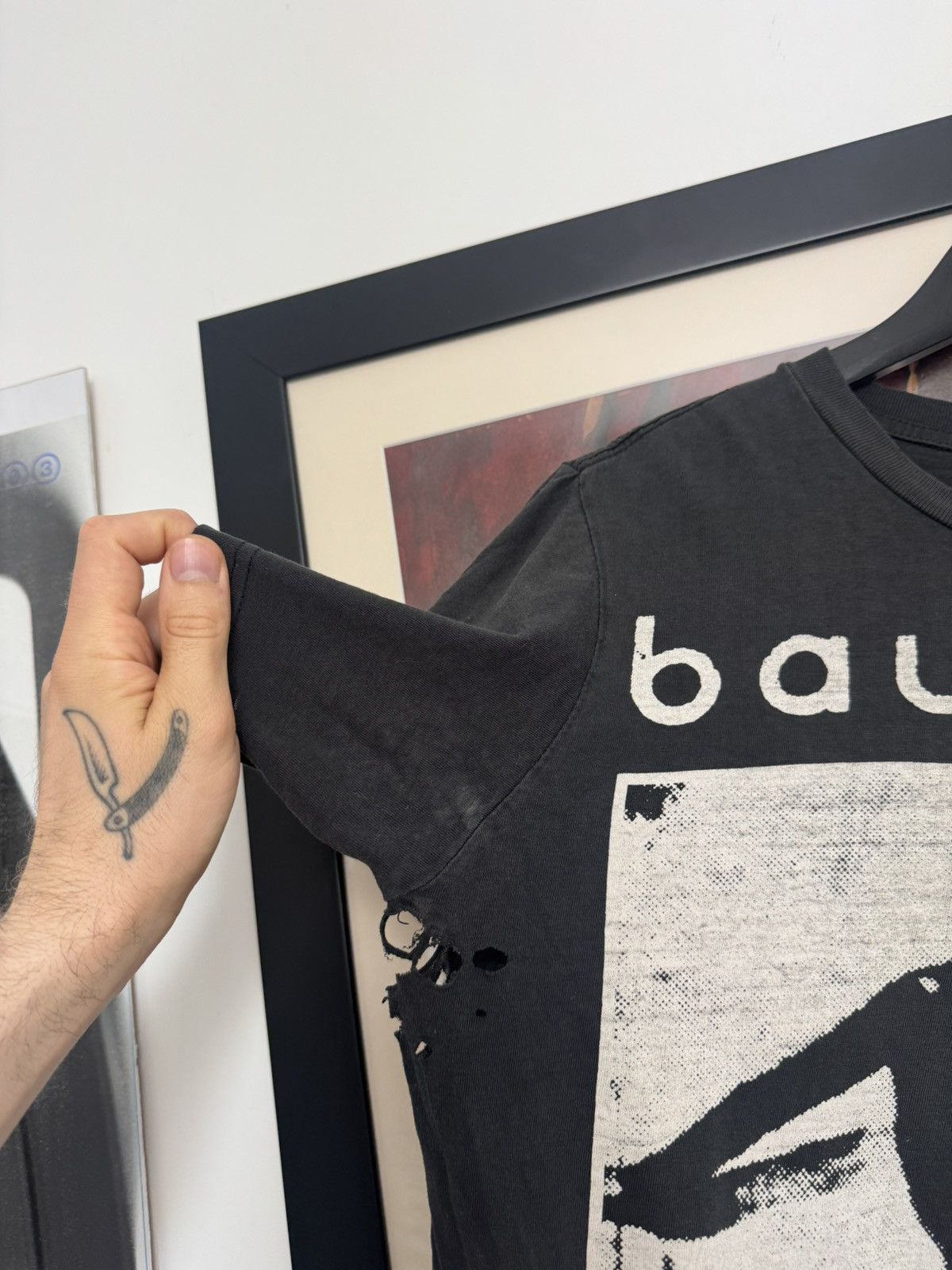Band Tees Vintage Bauhaus Bela Lugosi Is Dead Band Tee Distressed Y2k Size US M / EU 48-50 / 2 - 4 Thumbnail
