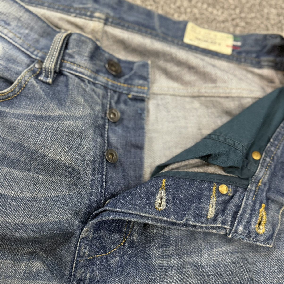 Seditionaries Vintage Y2K Diesel Quratt Baggy Jeans Denim Size US 32 / EU 48 - 13 Thumbnail