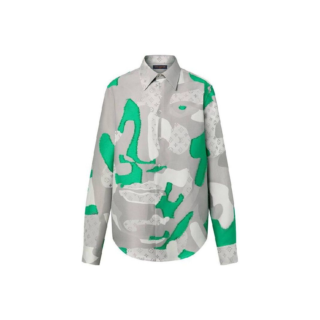 Louis Vuitton Louis Vuitton Monogram Pattern Shirt Size M Size US M / EU 48-50 / 2 - 1 Thumbnail