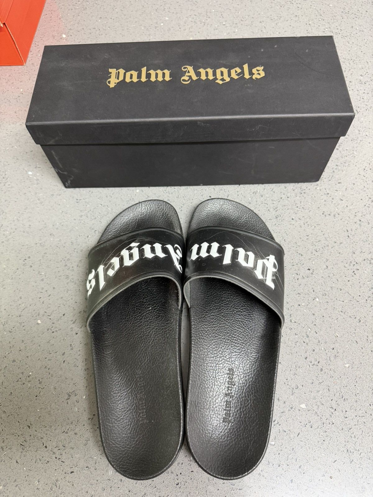 Palm Angels Palm Angels Pool Slides 12US / 46EU Size US 12 / EU 45 - 1 Thumbnail
