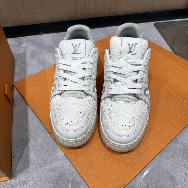 Louis Vuitton Louis Vuitton White Cement Trainer Sneakers -2508 Size US 8 / EU 41 - 1 Thumbnail