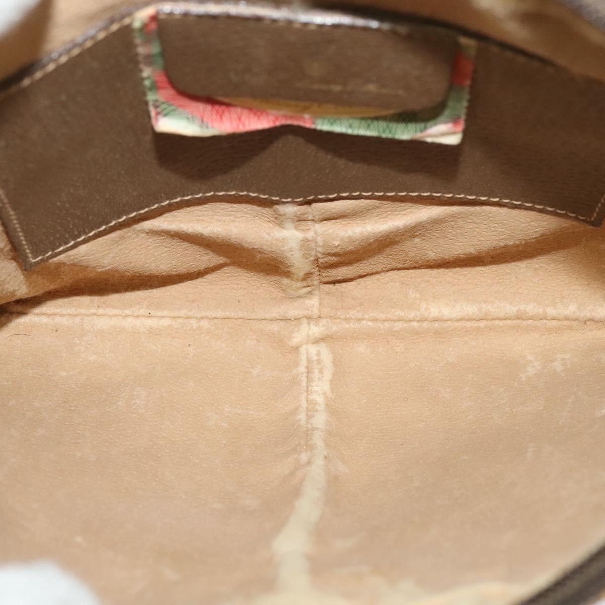 Gucci GUCCI GG Supreme Web Sherry Line Shoulder Bag Pvc Beige 904 Size ONE SIZE - 17 Thumbnail