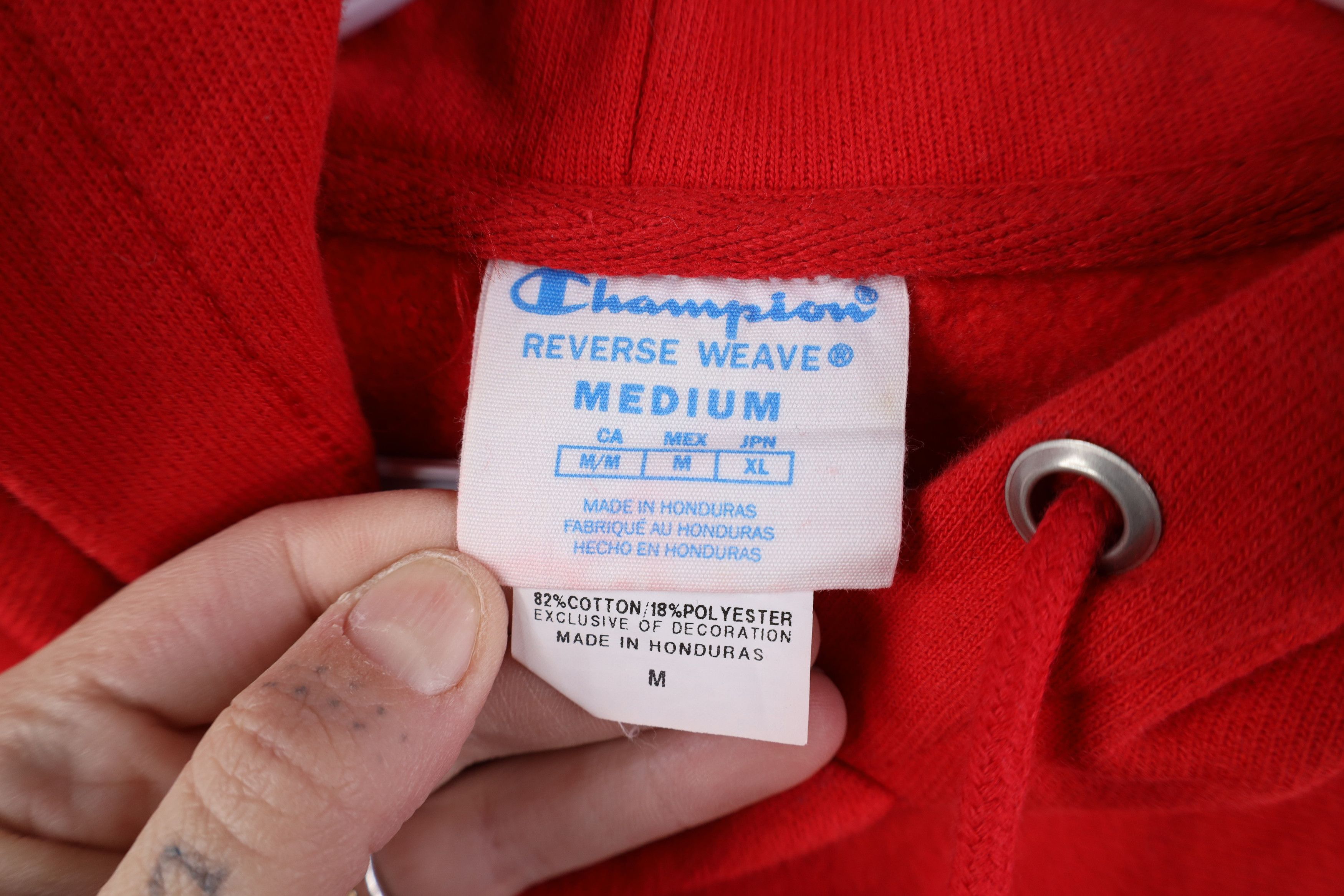 Champion Y2K Champion Reverse Weave Cropped Babydoll Hoodie Red Size M / US 6-8 / IT 42-44 - 9 Thumbnail