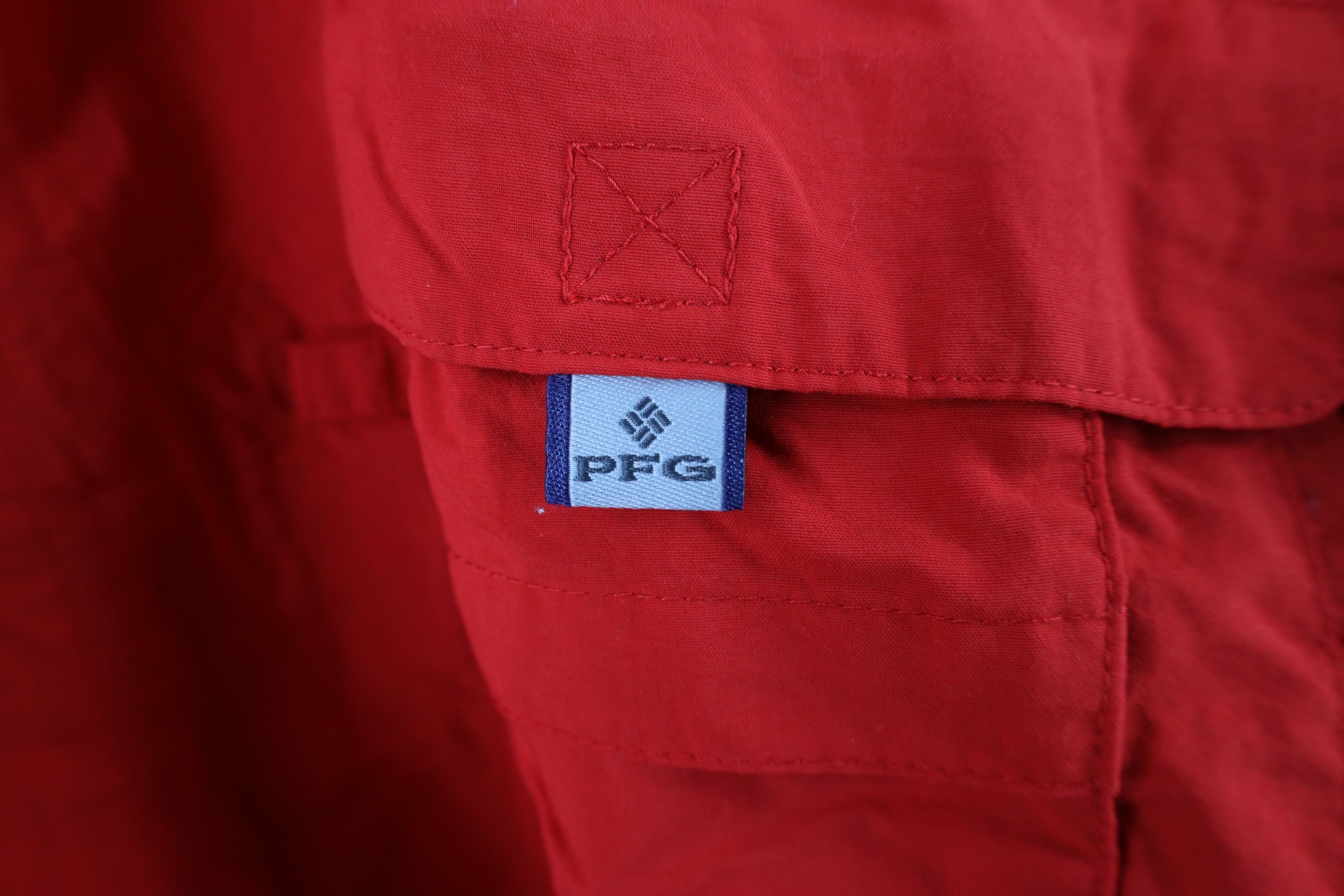 Columbia × Vintage Columbia PFG Bahama Vented Collared Button Down Shirt Red Size US XXL / EU 58 / 5 - 9 Thumbnail